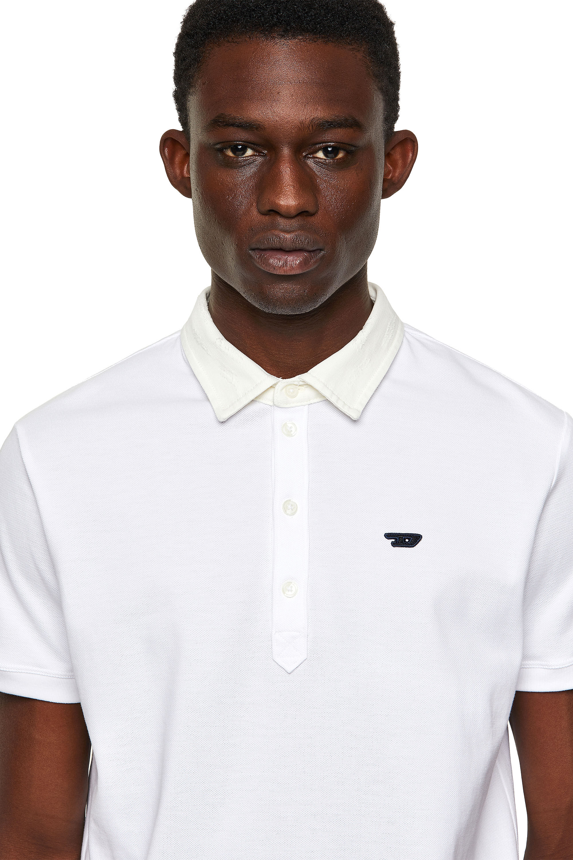 diesel white polo shirt