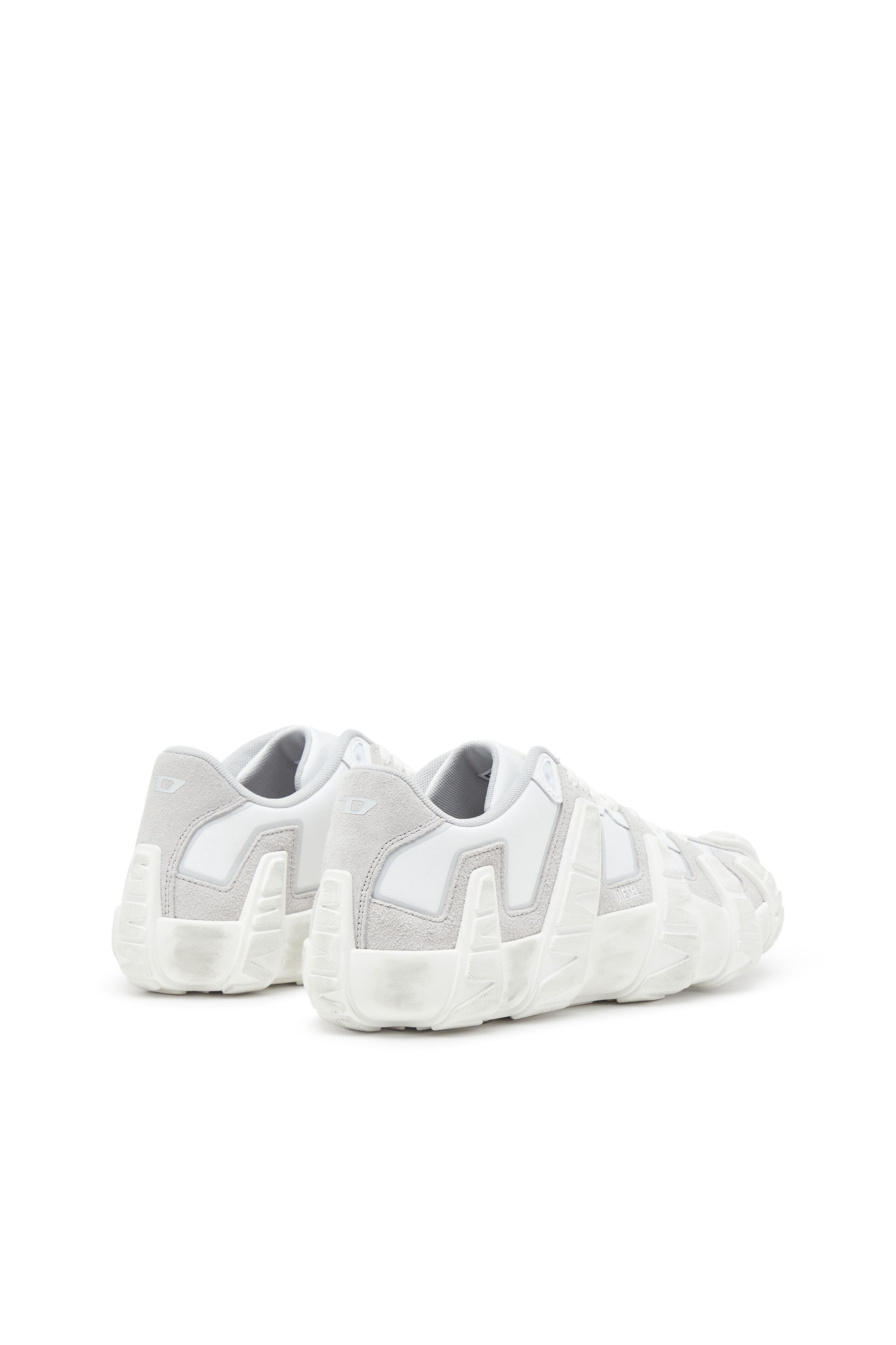 Diesel - S-D-GRIFFE LOW, Man's S-D-Griffe - Nylon sneakers in White/Grey - 3