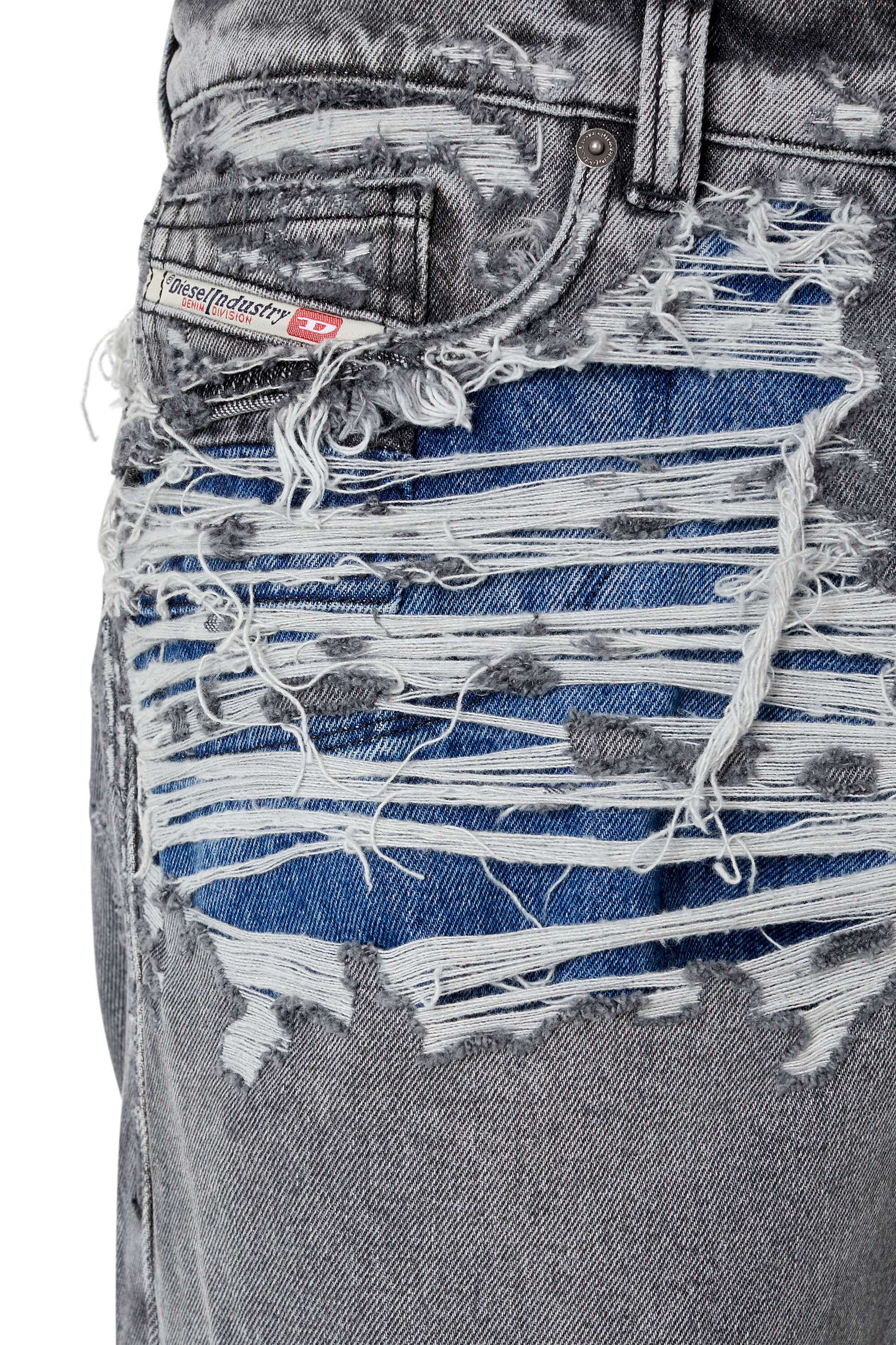 Diesel - 2010 D-Macs 007J4 Straight Jeans, Black/Dark grey - Image 6