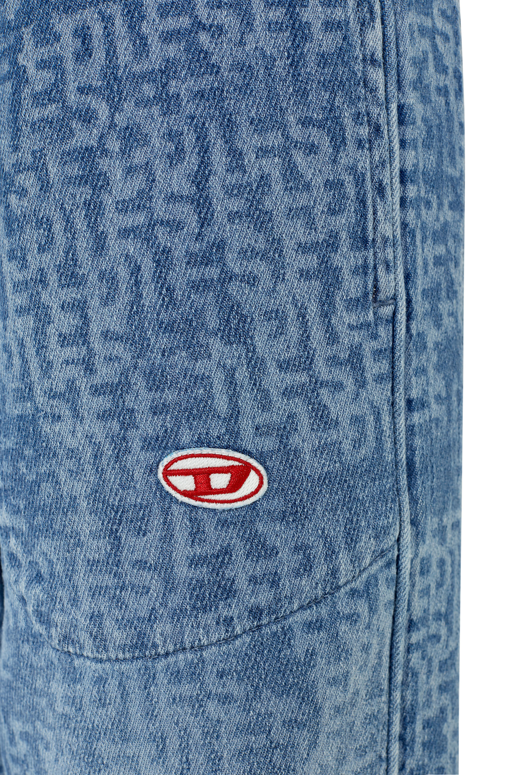 Diesel - D-Martians Track Denim 09E27 Straight, Light Blue - Image 6