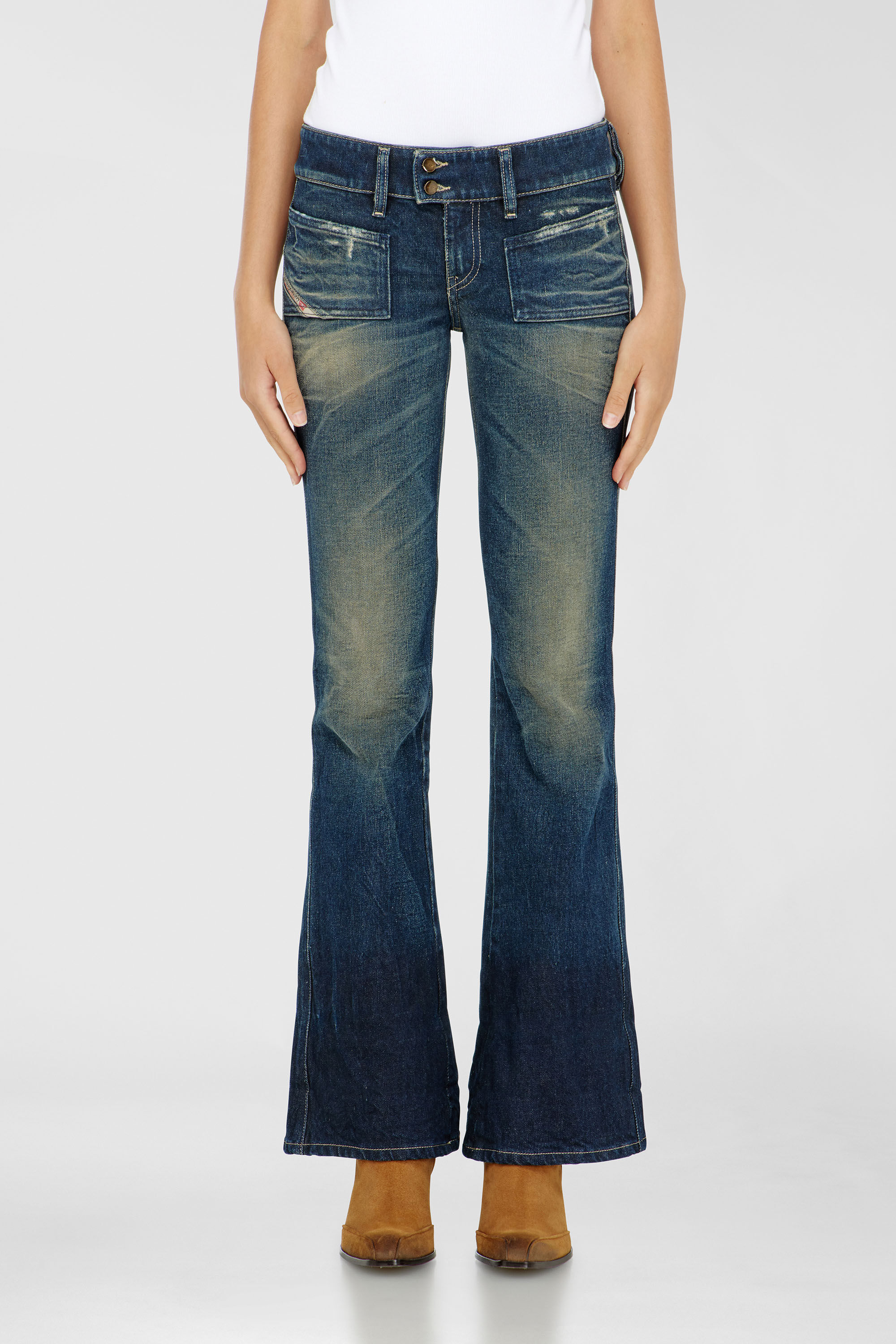 Diesel - Woman's Bootcut Jeans D-Hush 007EH, Dark Blue - 4