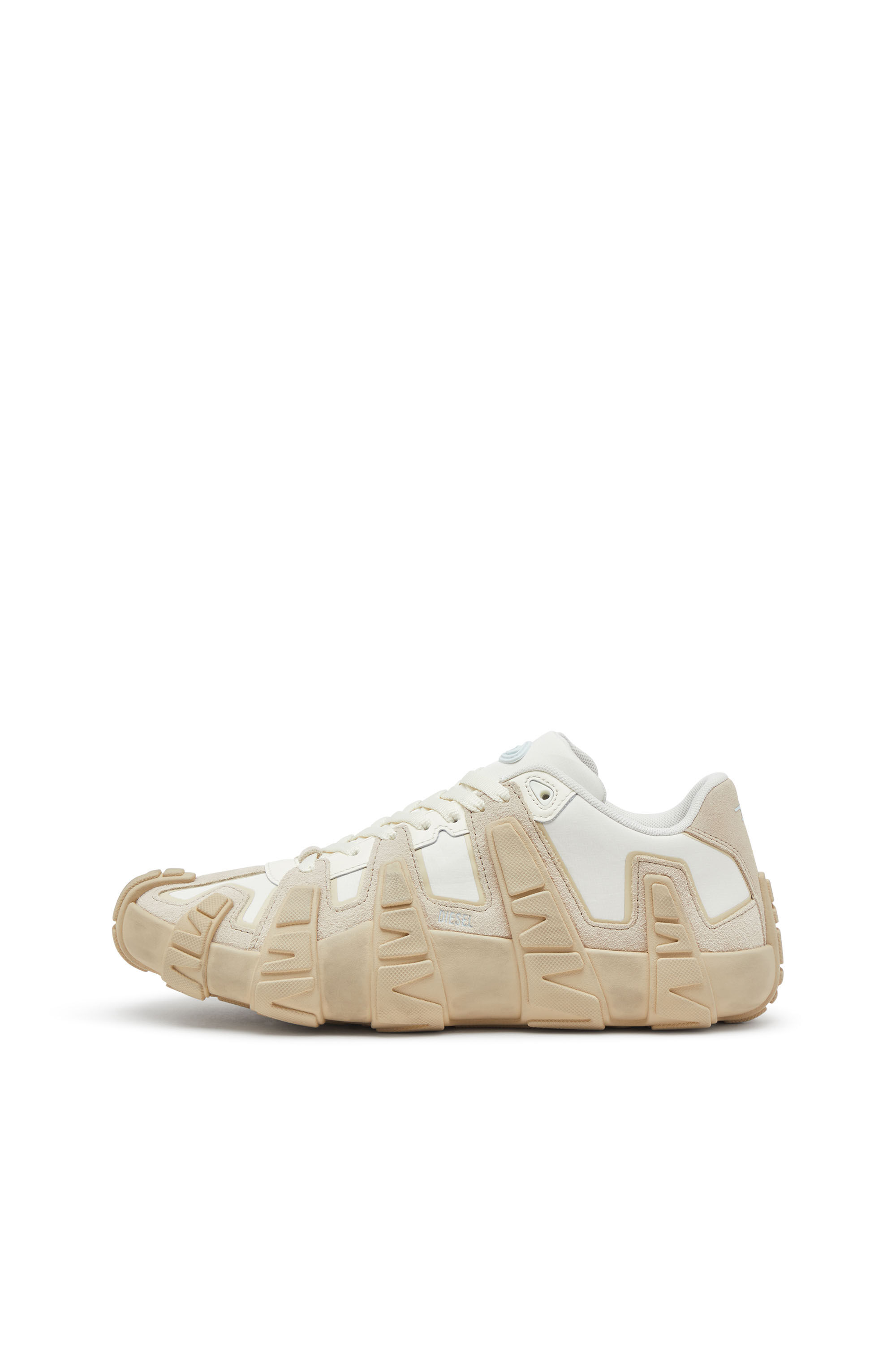 Diesel - S-D-GRIFFE LOW, Man's S-D-Griffe - Nylon sneakers in White/Beige - 8