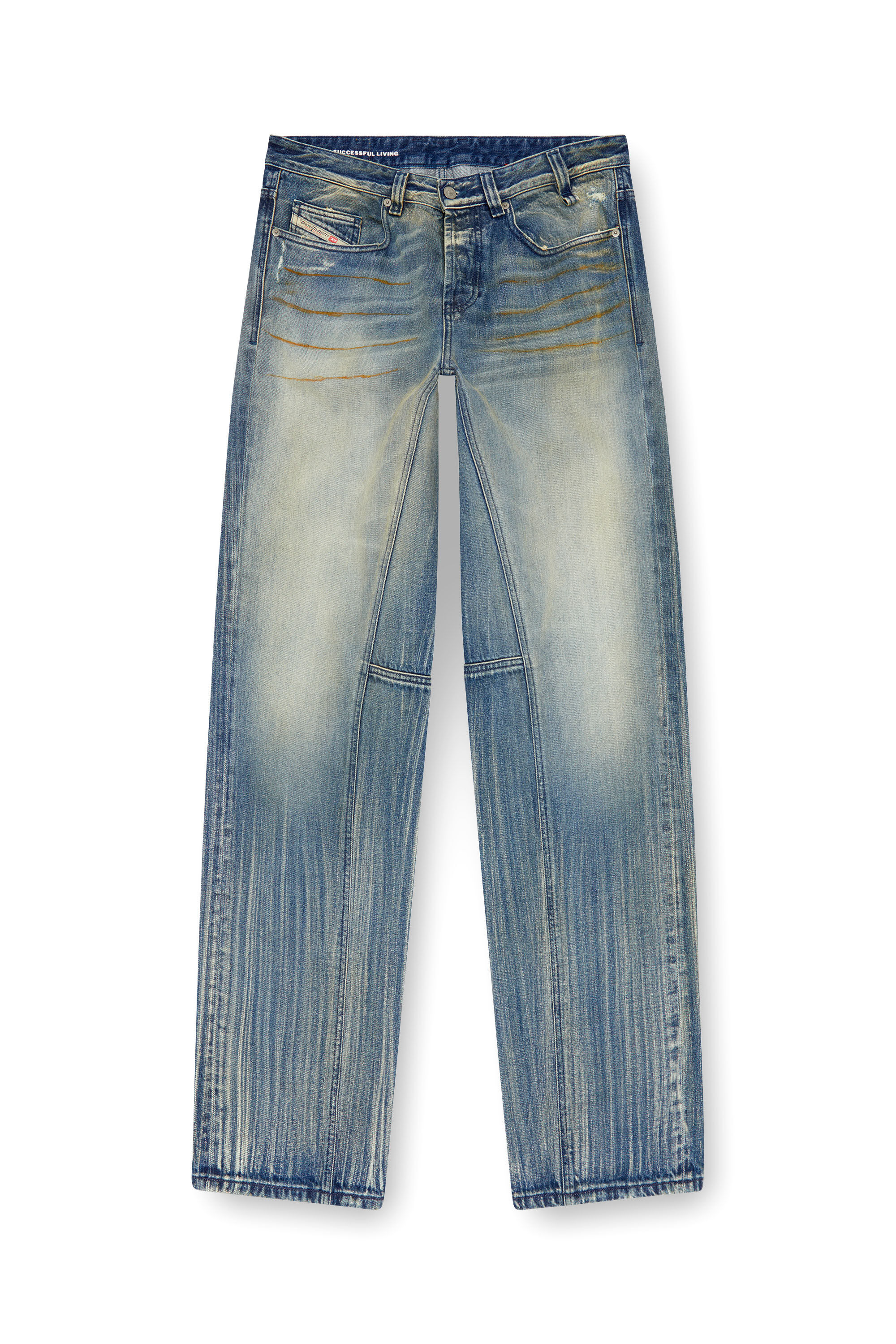 Diesel - Man Straight Jeans 2001 D-Macro 09I97, Medium blue - Image 2