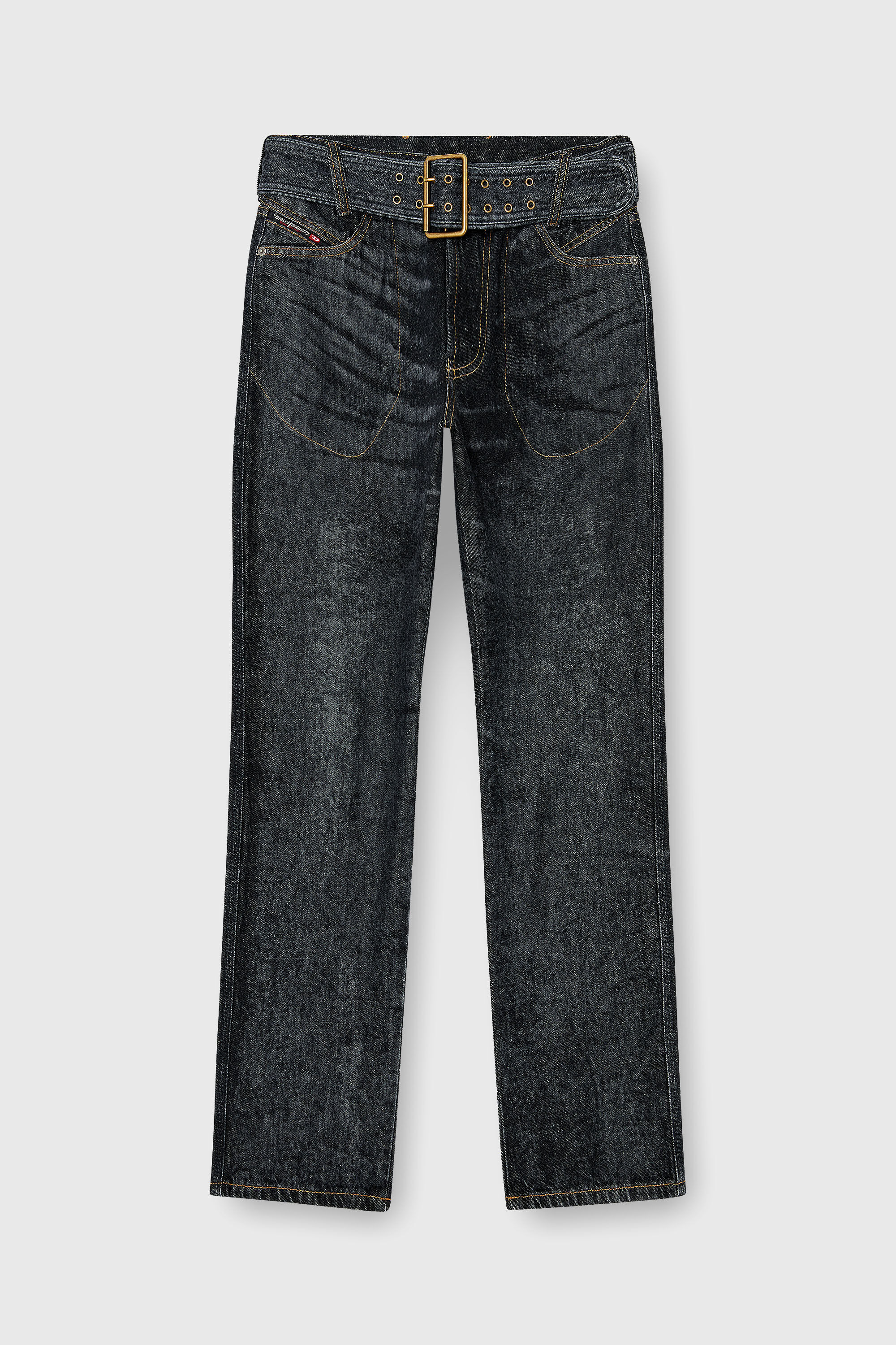 Diesel - Man's Slim Jeans D-Villus 09Q24, Black/Dark grey - 6