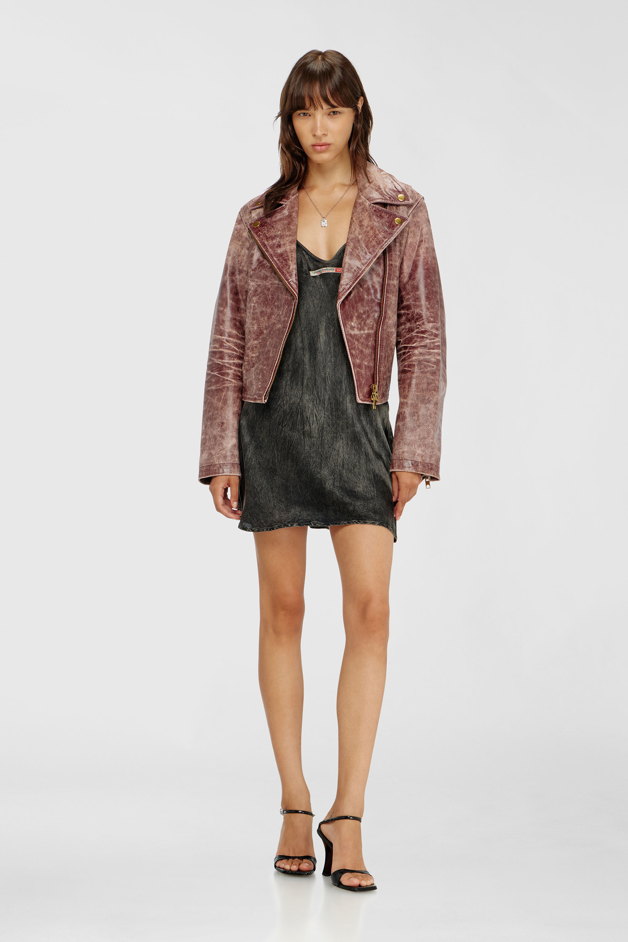 Diesel - CASSIDY-DNM, Woman's Viscose slip dress with spaghetti straps in Black - 6