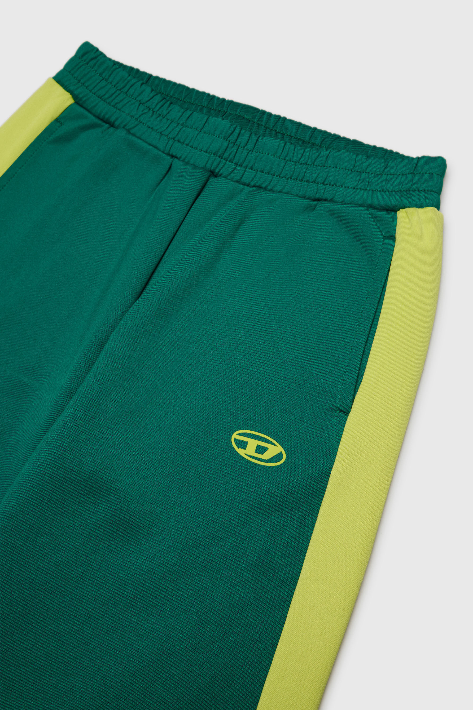 Diesel - PBOS, Man's Sweatpants with side bands in Green - 3