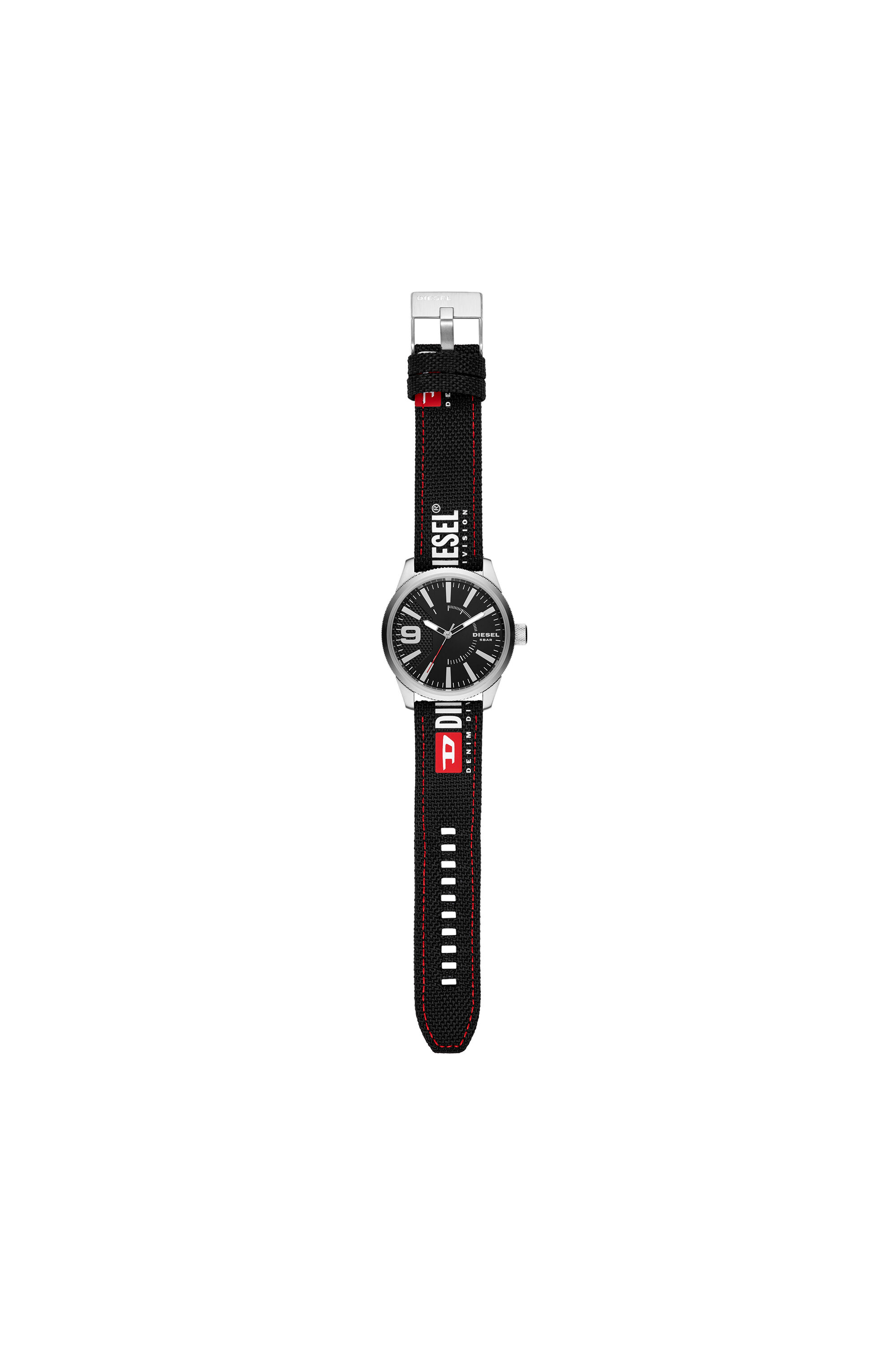 Diesel - DZ1906, Man's Rasp NSBB Three-Hand Black Nylon Watch Set in Black - 2