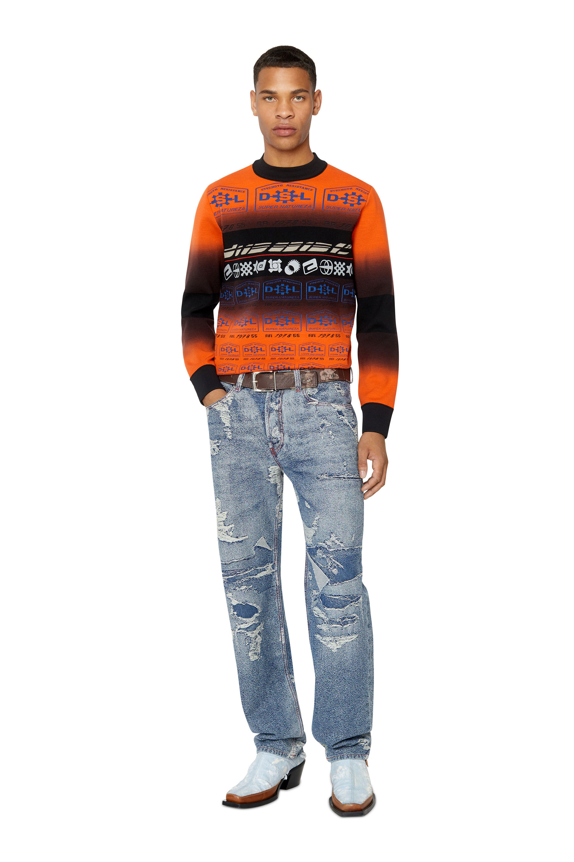 Diesel - 2010 D-Macs 09F10 Straight Jeans, Dark Blue - Image 1