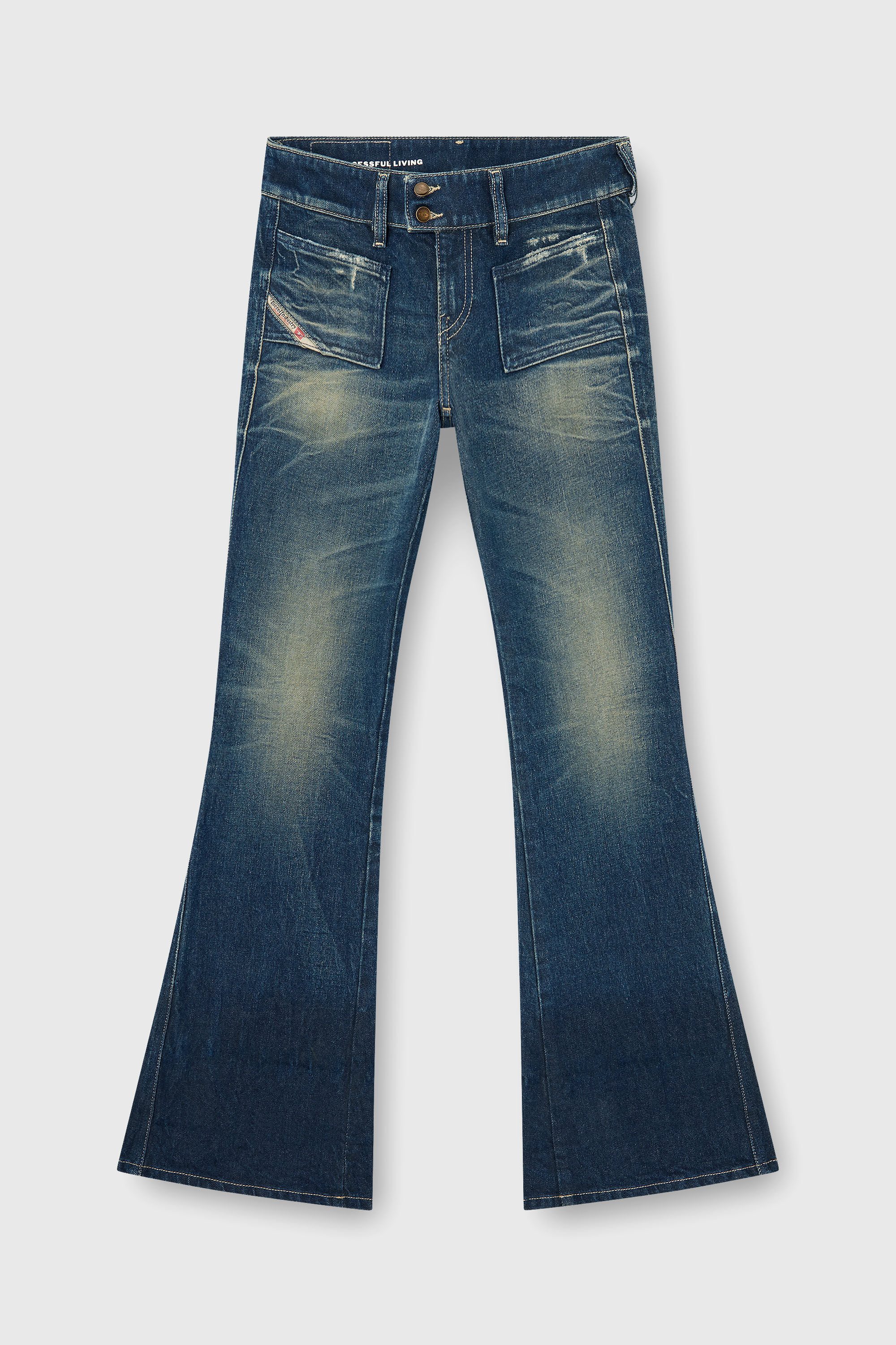 Diesel - Woman's Bootcut Jeans D-Hush 007EH, Dark Blue - 6
