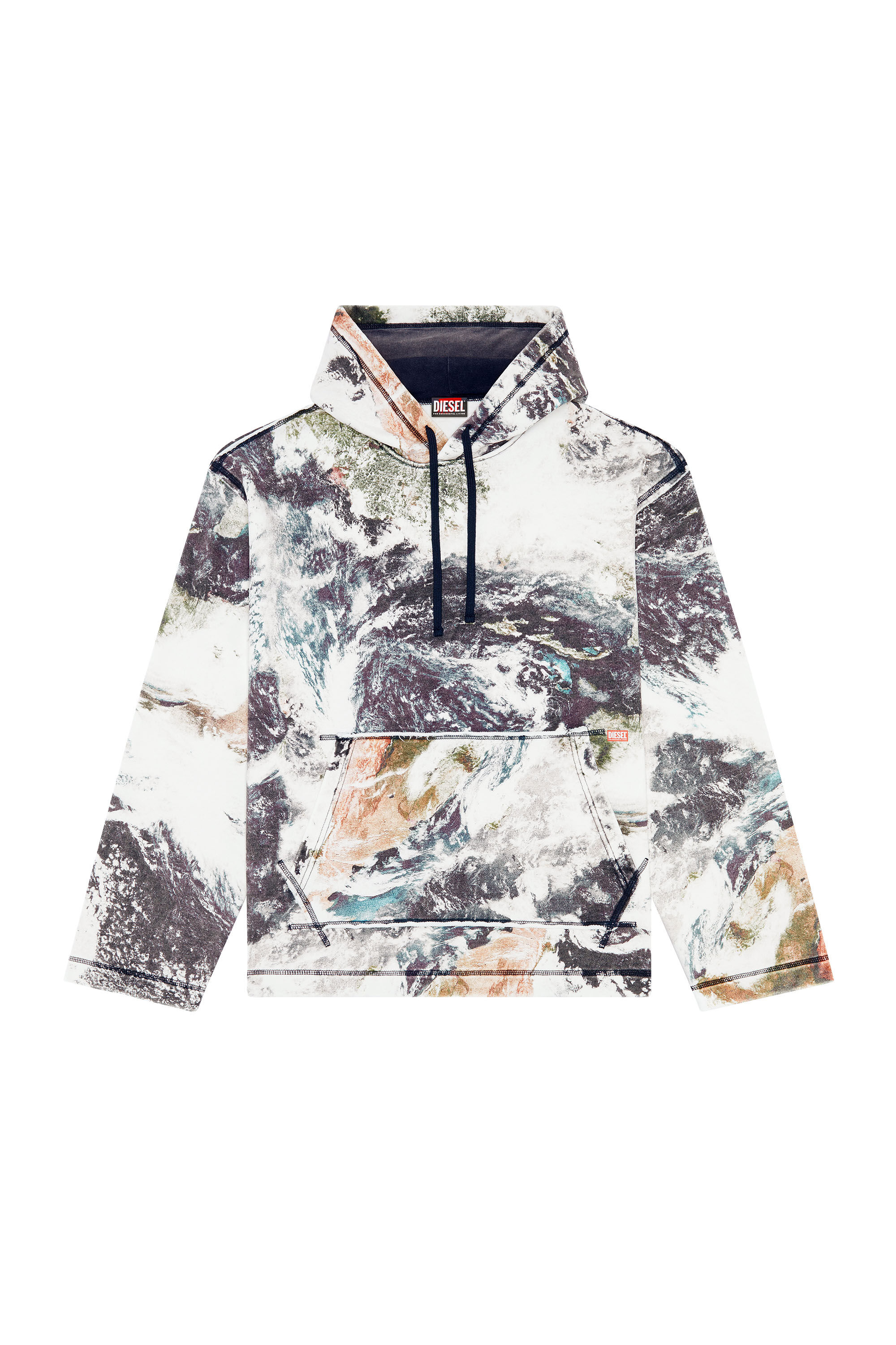 Diesel - S-PAY-HOOD-L1, White/Black - Image 2