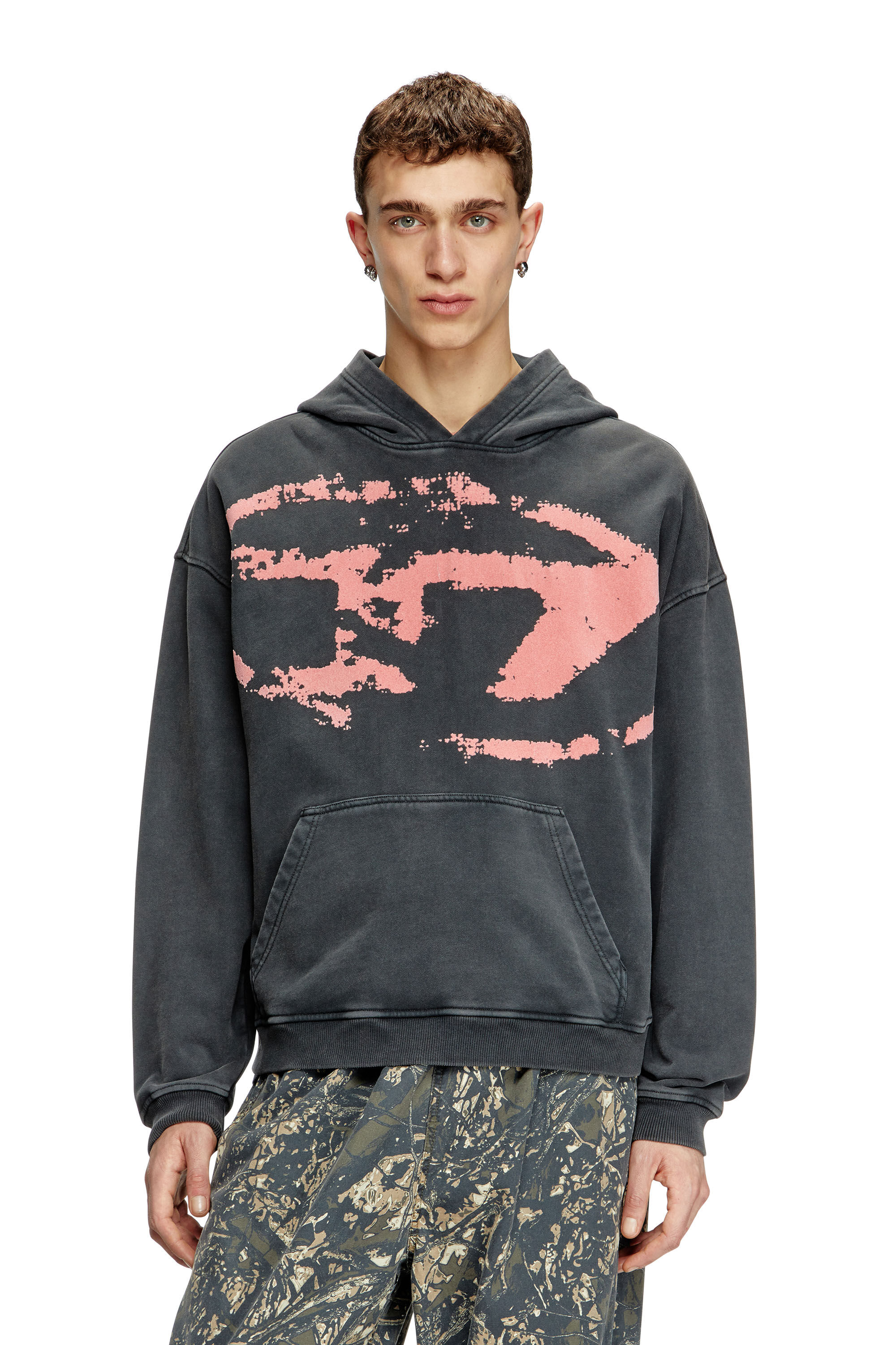 パーカー・フーディ DIESEL Men Sweatshirt Black A169130TKAC 9XX メンズ スウェット パーカー（パーカー）｜DIESEL（ディーゼル