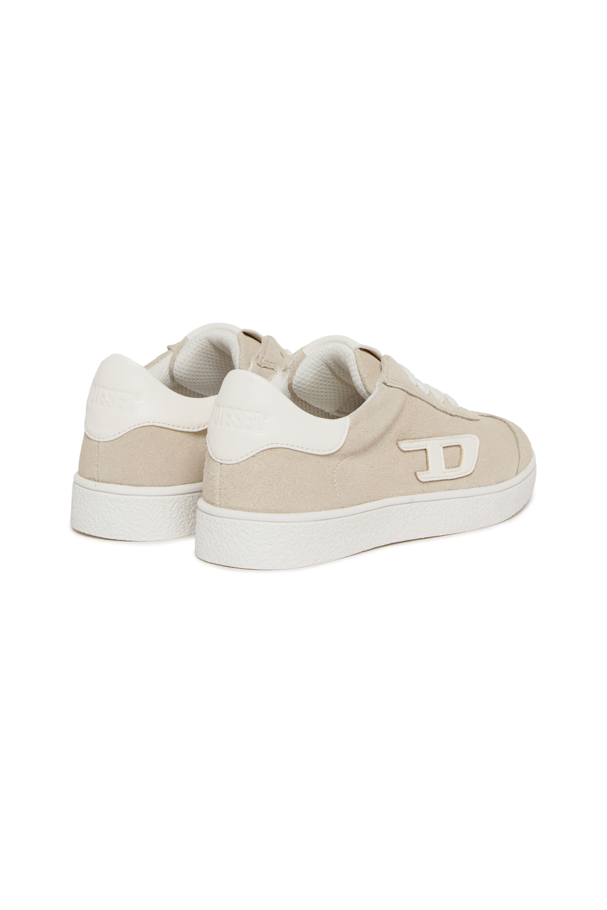 Diesel - S-COUGAZ, Unisex's S-COUGAZ-Suede sneakers with contrast D in Beige - 3