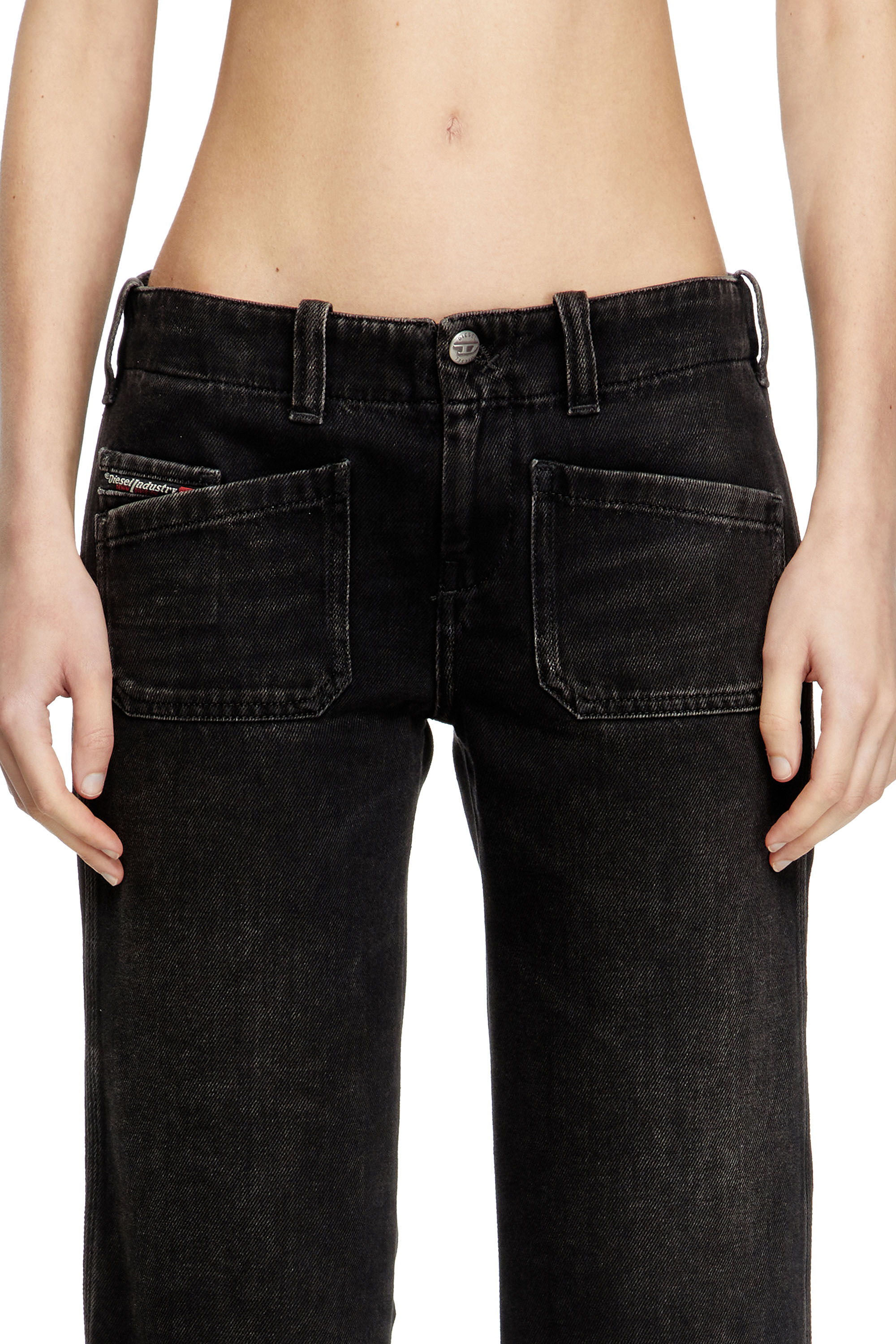 Women's Capri shorts in denim | Black | Diesel