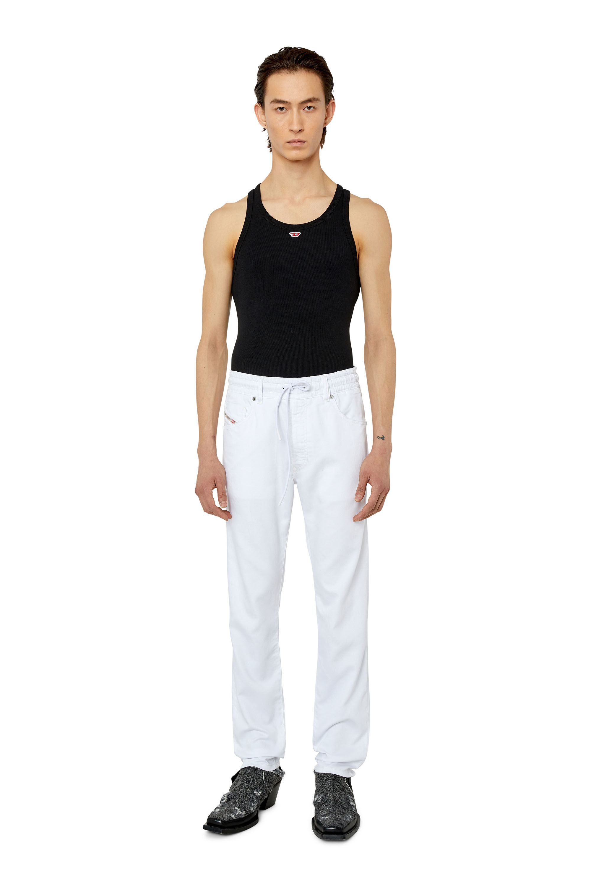 Diesel - Krooley JoggJeans® 0684U Tapered, White - Image 1
