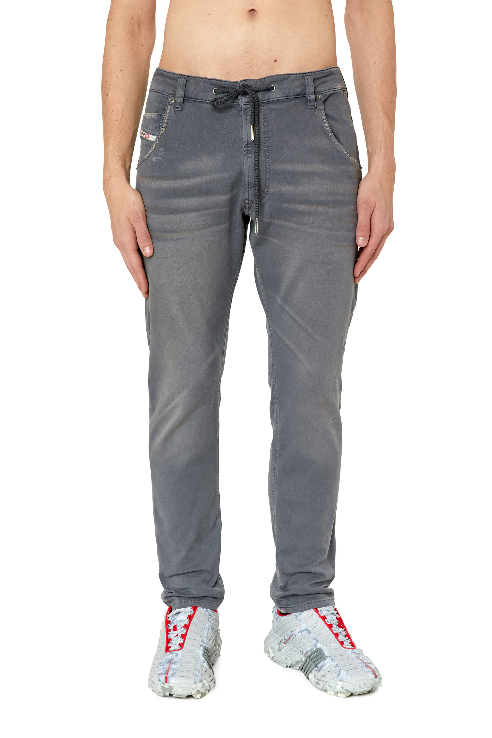 Diesel - Tapered Krooley JoggJeans® 09E98, Light Grey - Image 3