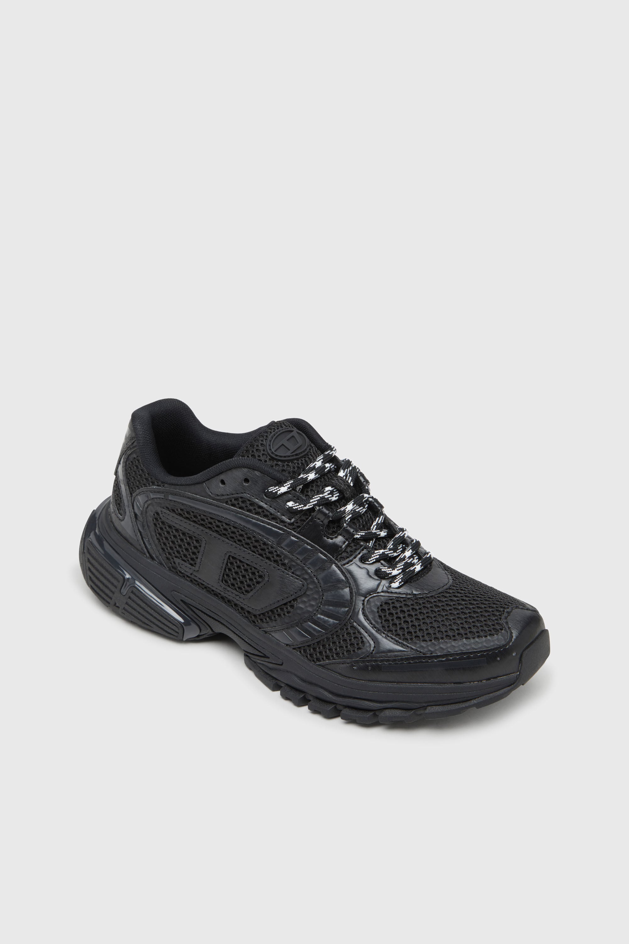 Diesel - S-PRO-V-DENSE LOW, Man's S-Pro-V-Dense-Mesh sneakers with Oval D logo in Black - 6
