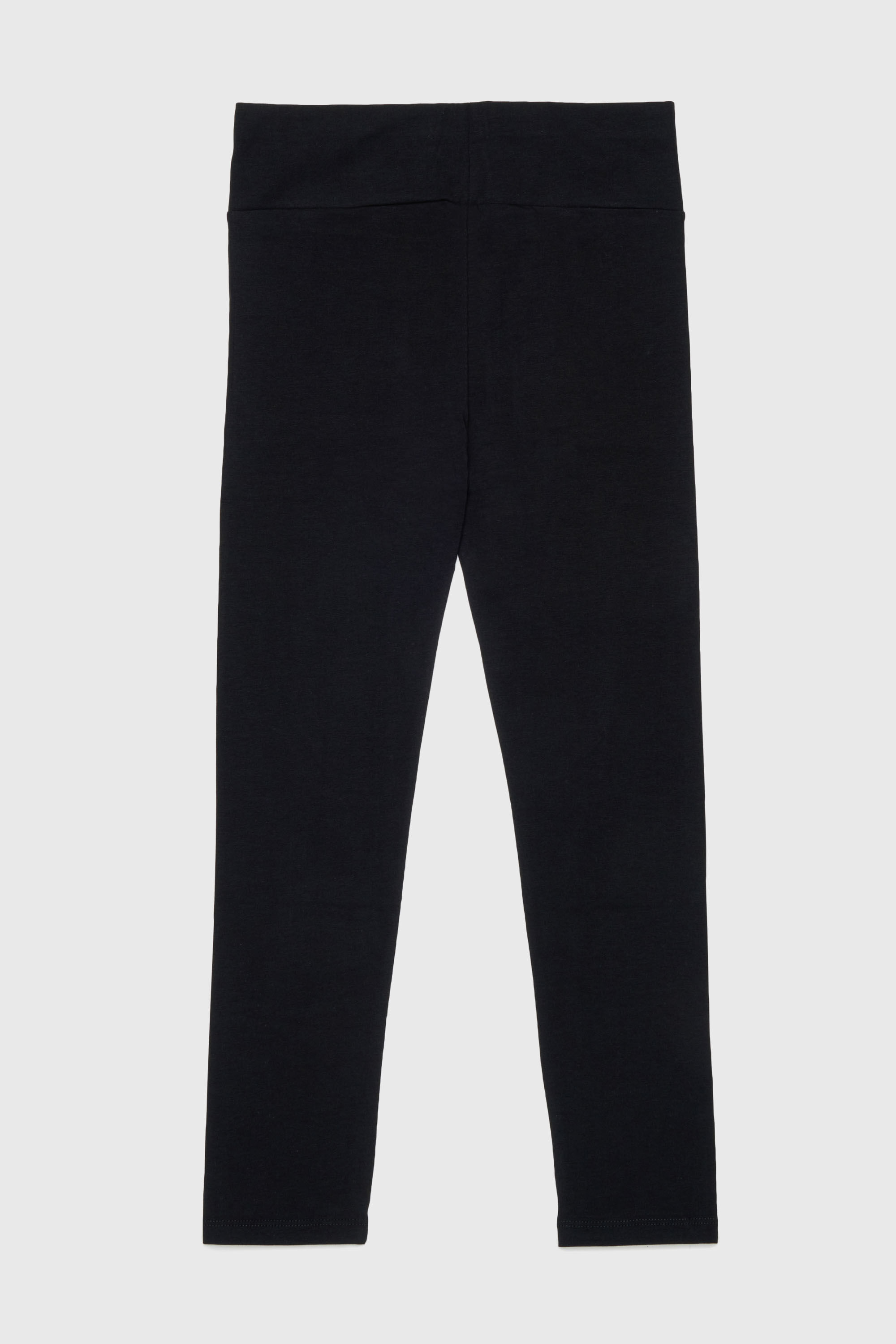 Diesel - PCEFY, Woman's Cotton leggings with cut-off logo in Black - 2