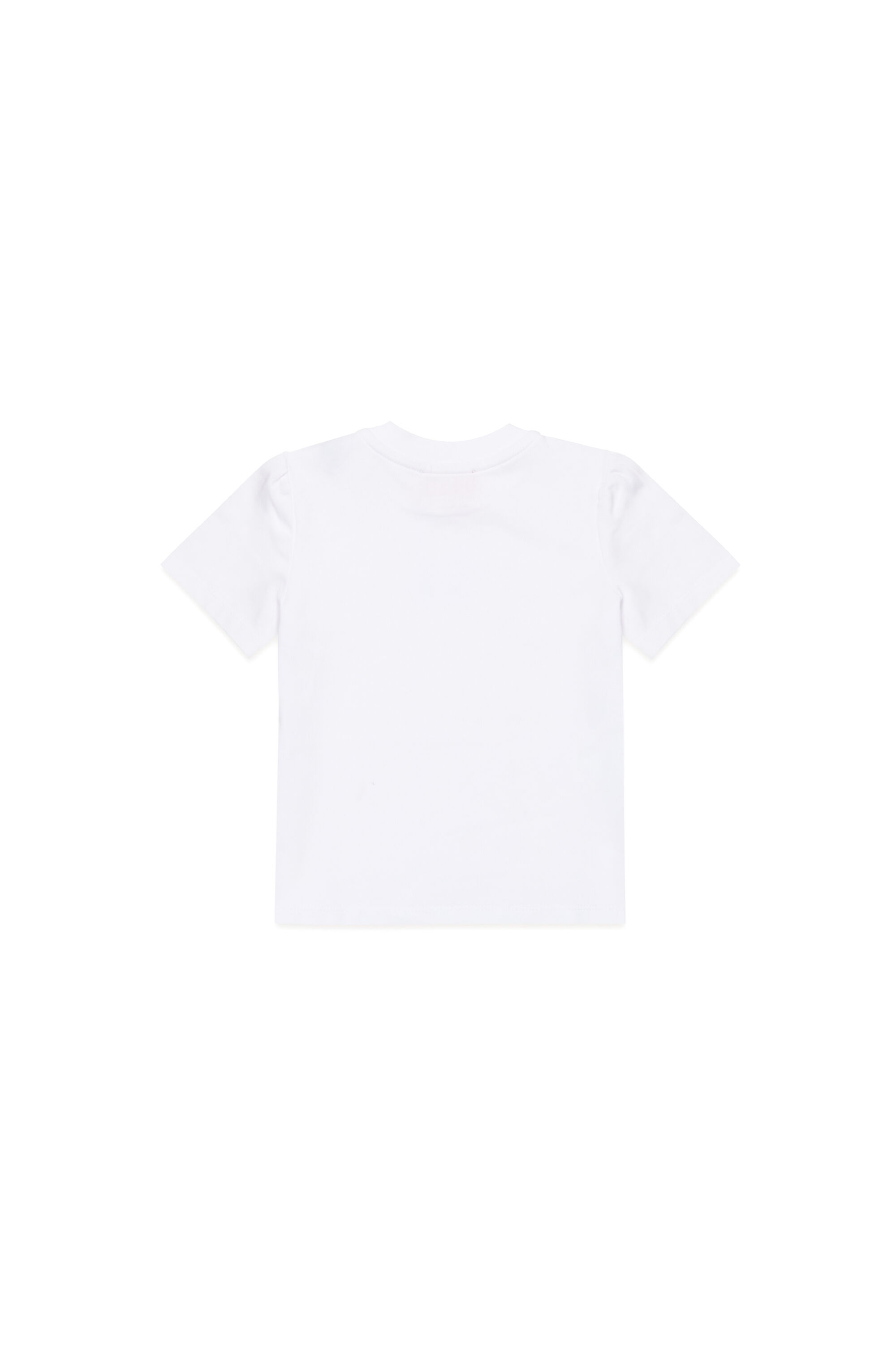 Diesel - TCIRTAB, Woman's T-shirt with crystal Oval D logo in White - 2