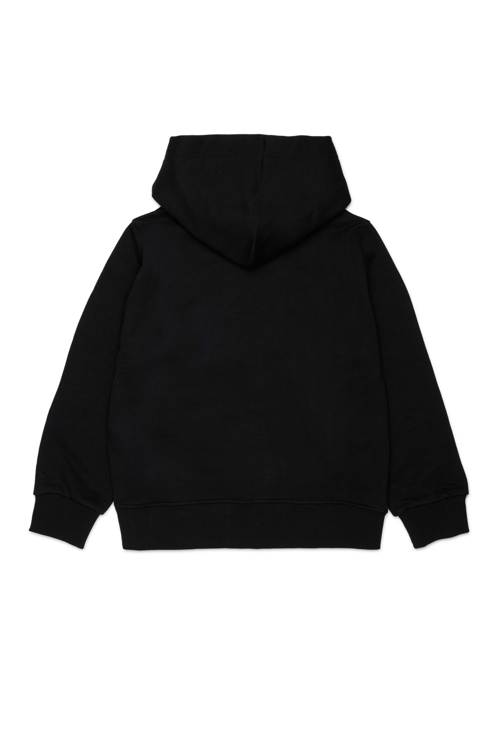 Diesel - SLODIMHOOD OVER, Man's Hoodie with Diesel Industry print in Black - 2