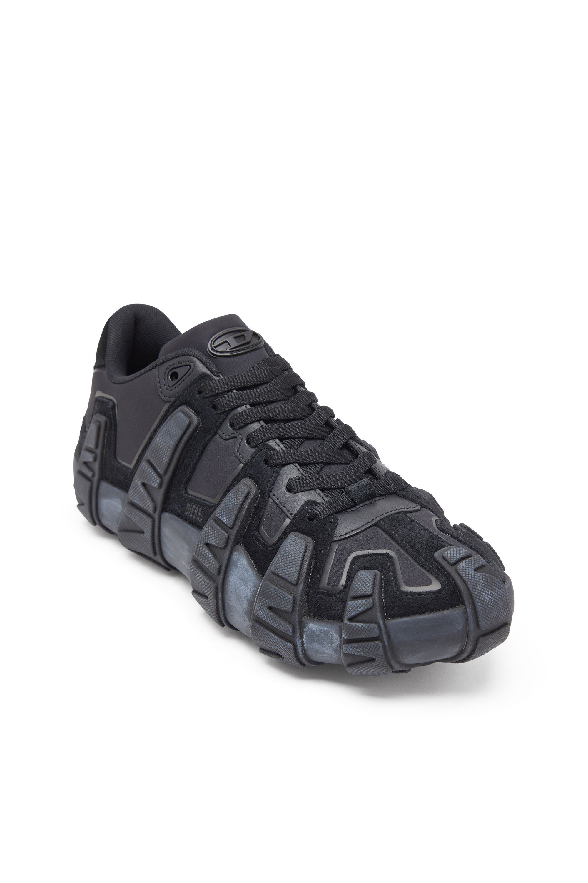 Diesel - S-D-GRIFFE LOW, Man's S-D-Griffe - Nylon sneakers in Black/Blue - 6