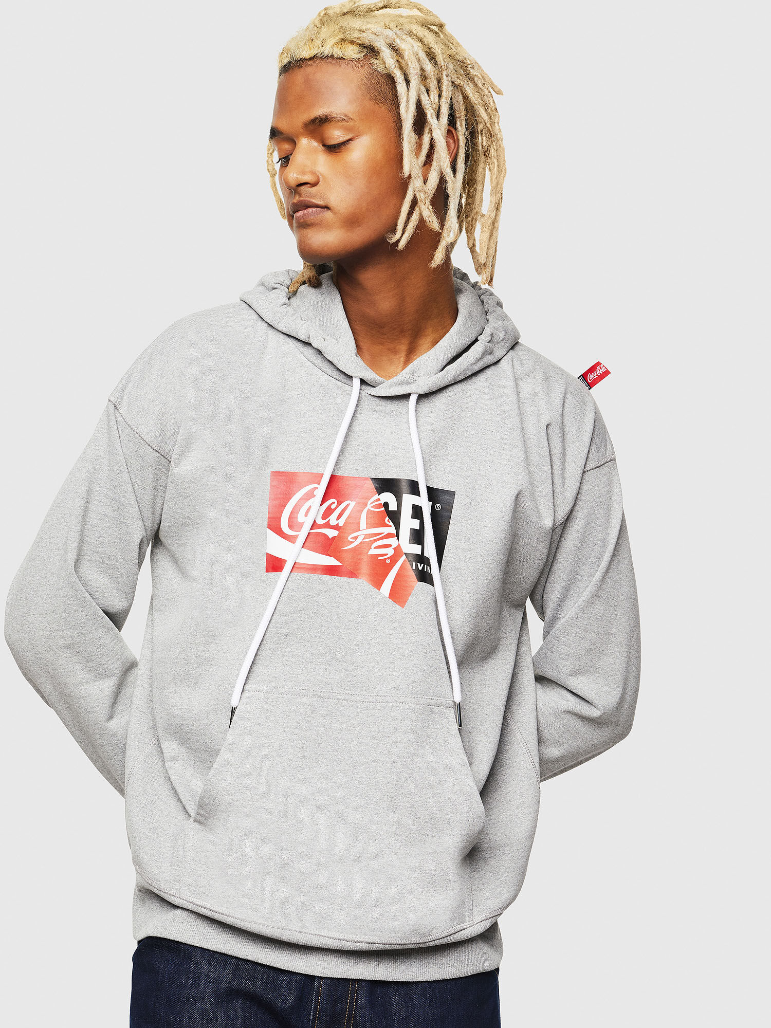 diesel hoodie grey