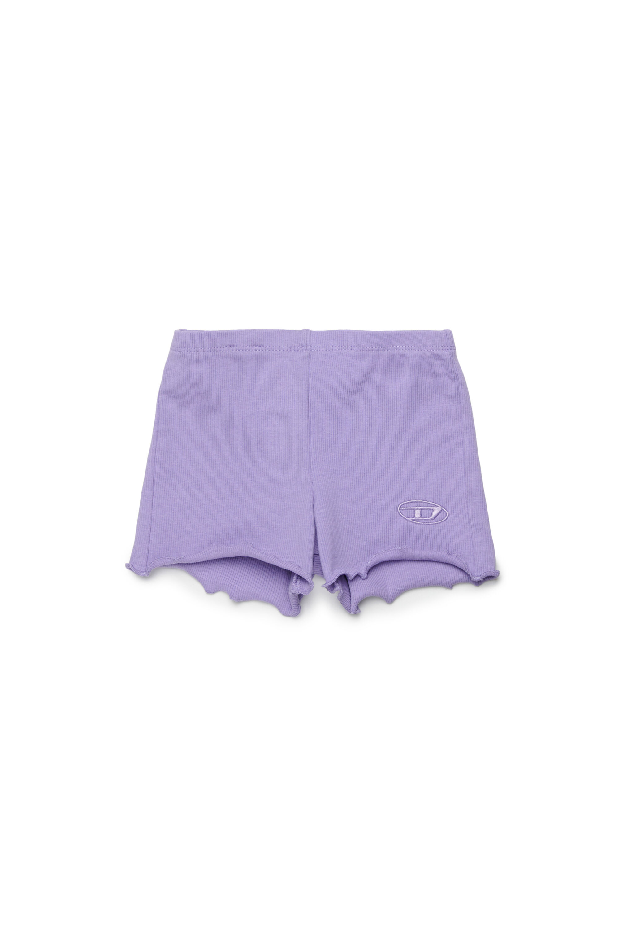 Diesel - PASPYB, Woman's Cotton shorts with rolled hems in Violet - 1