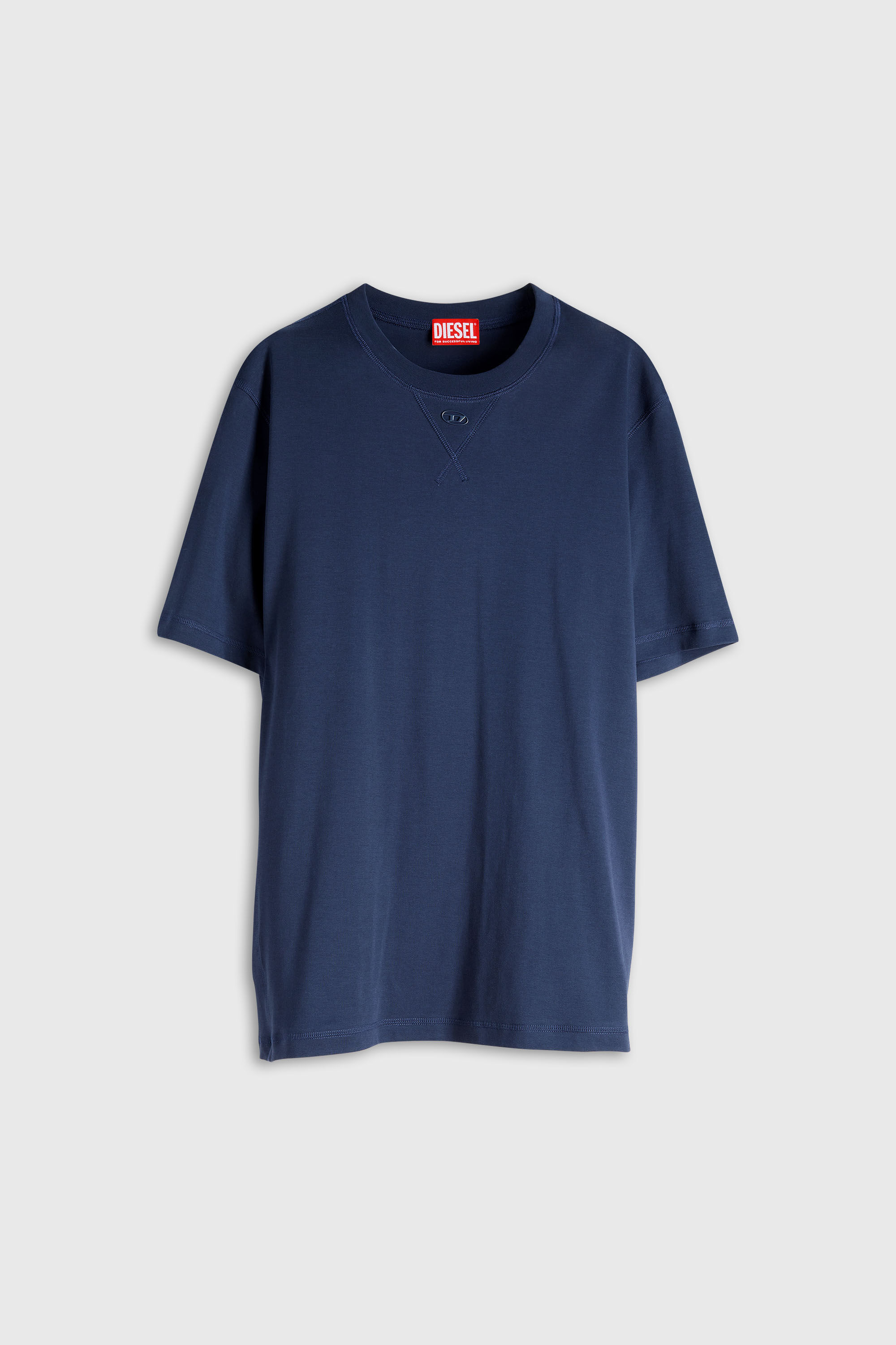 Diesel - T-MADJUST-TR, Man's Regular T-shirt with crew neck and Oval D in null - 4