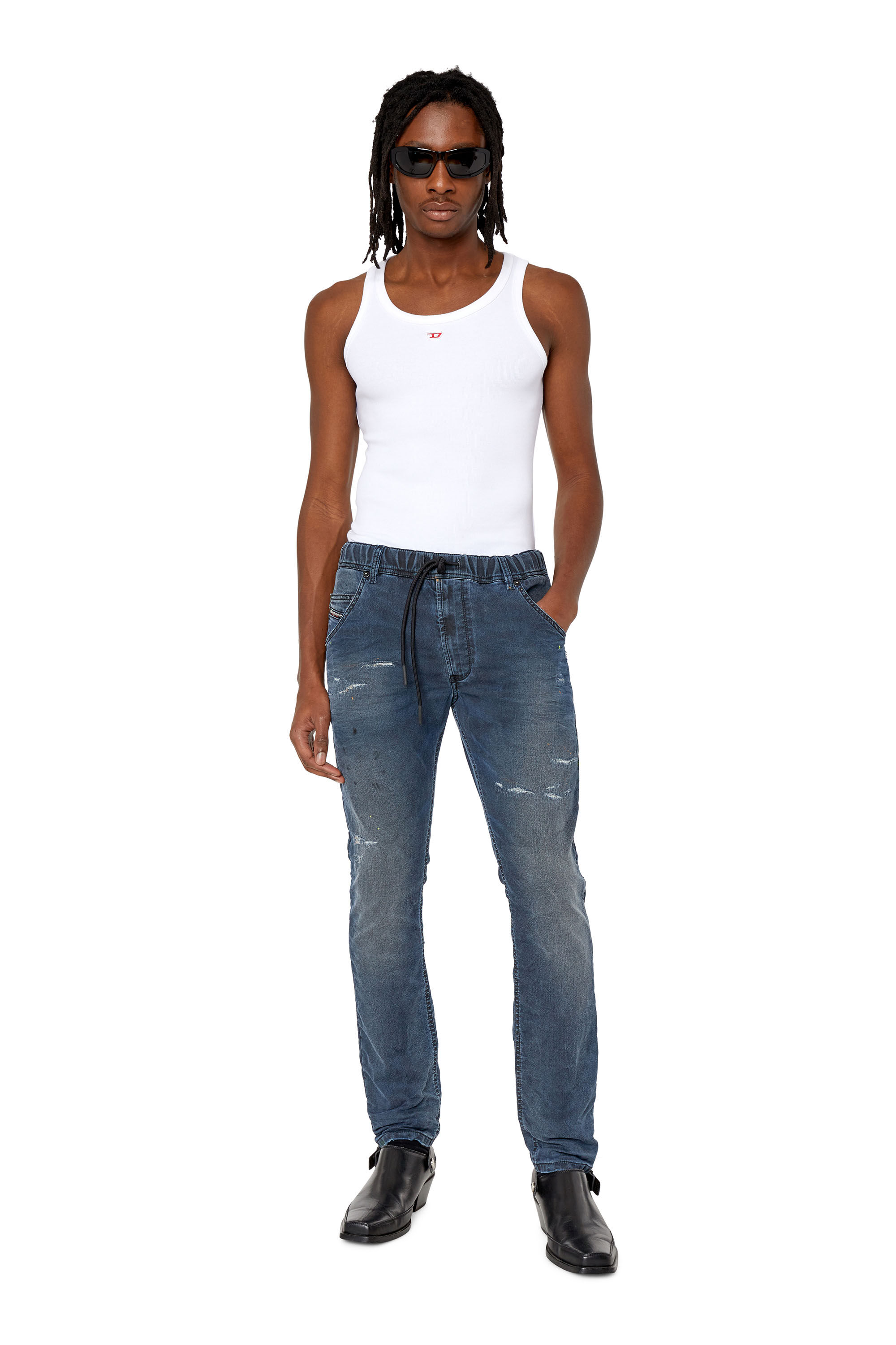 Diesel - Krooley JoggJeans® 069QH Tapered, Dark Blue - Image 1
