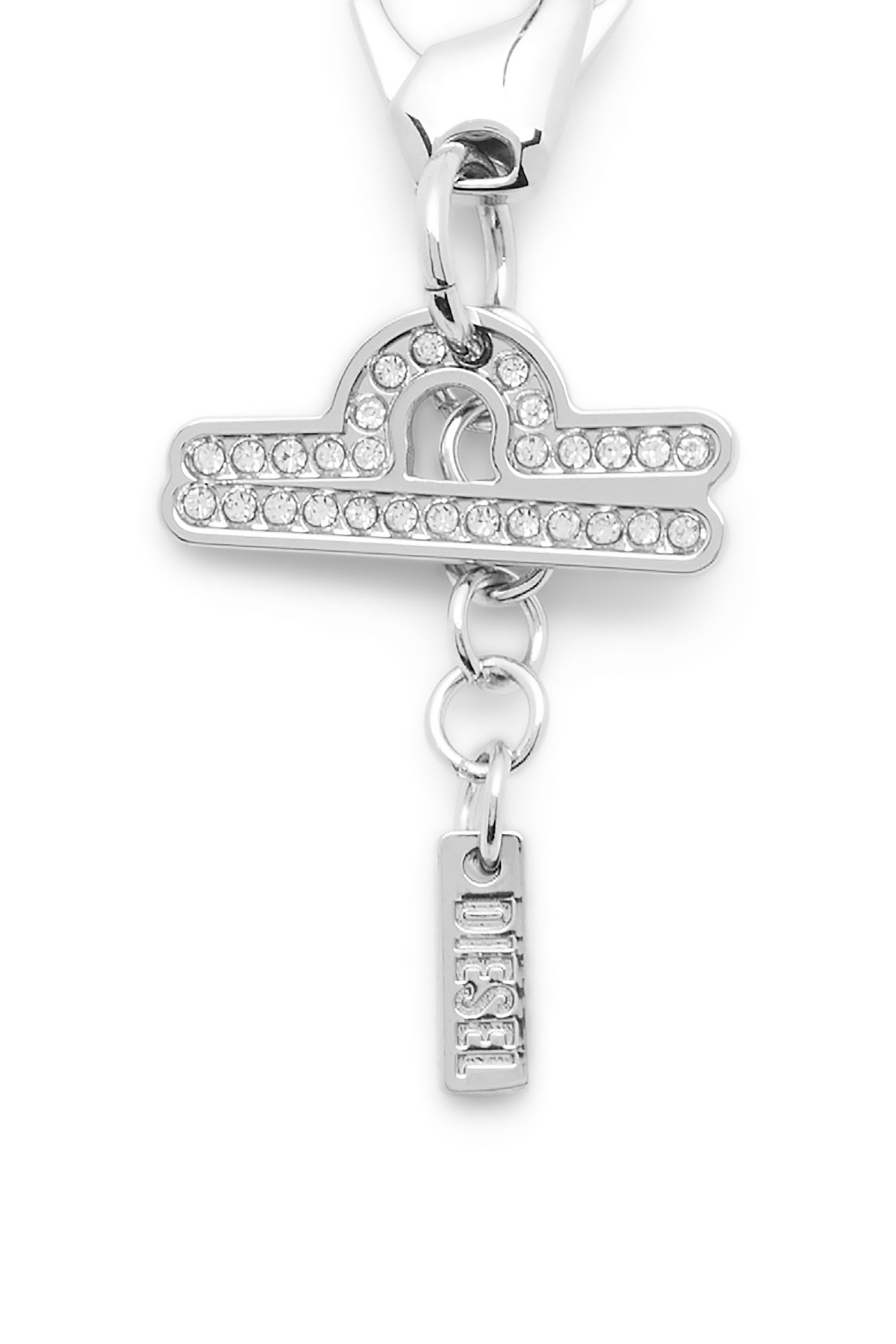Diesel - CHARM LIBRA, Unisex's Metal Libra charm with rhinestones in Silver - 2