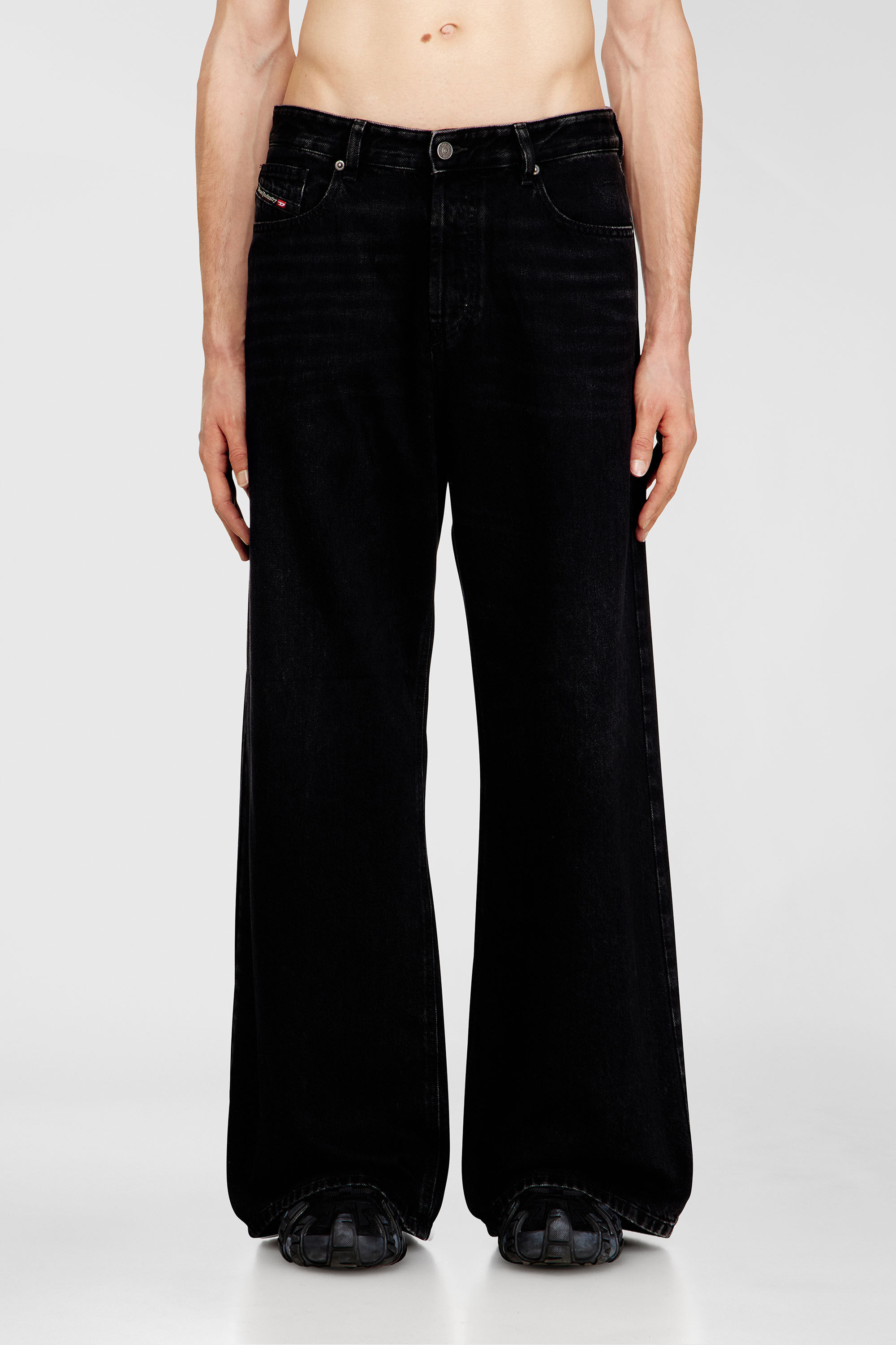 Diesel - Unisex's Relaxed Jeans 1996 D-Sire 09P09, Black/Dark grey - 6
