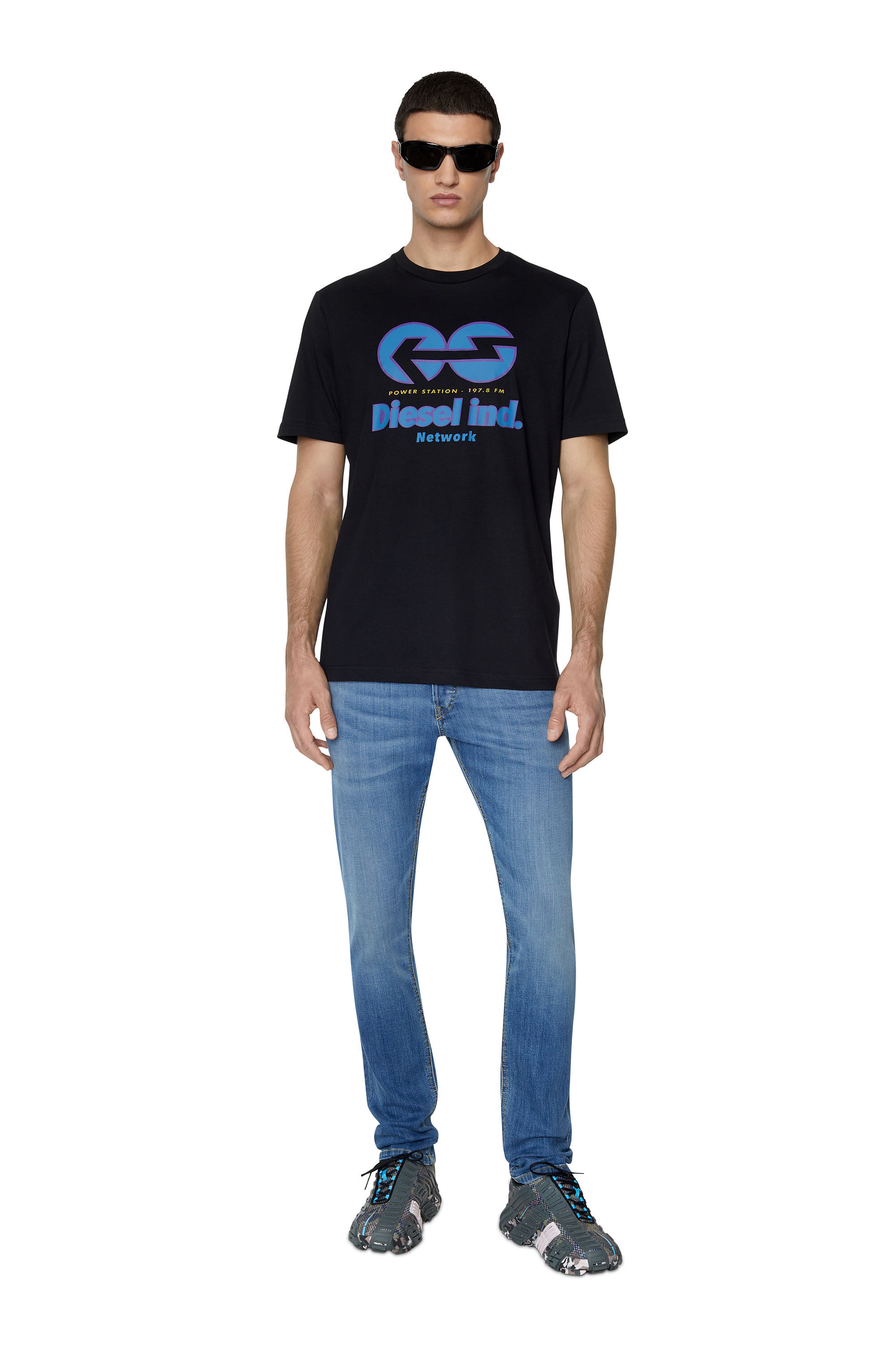 Diesel - D-Luster 0ELAV Slim Jeans, Medium blue - Image 1