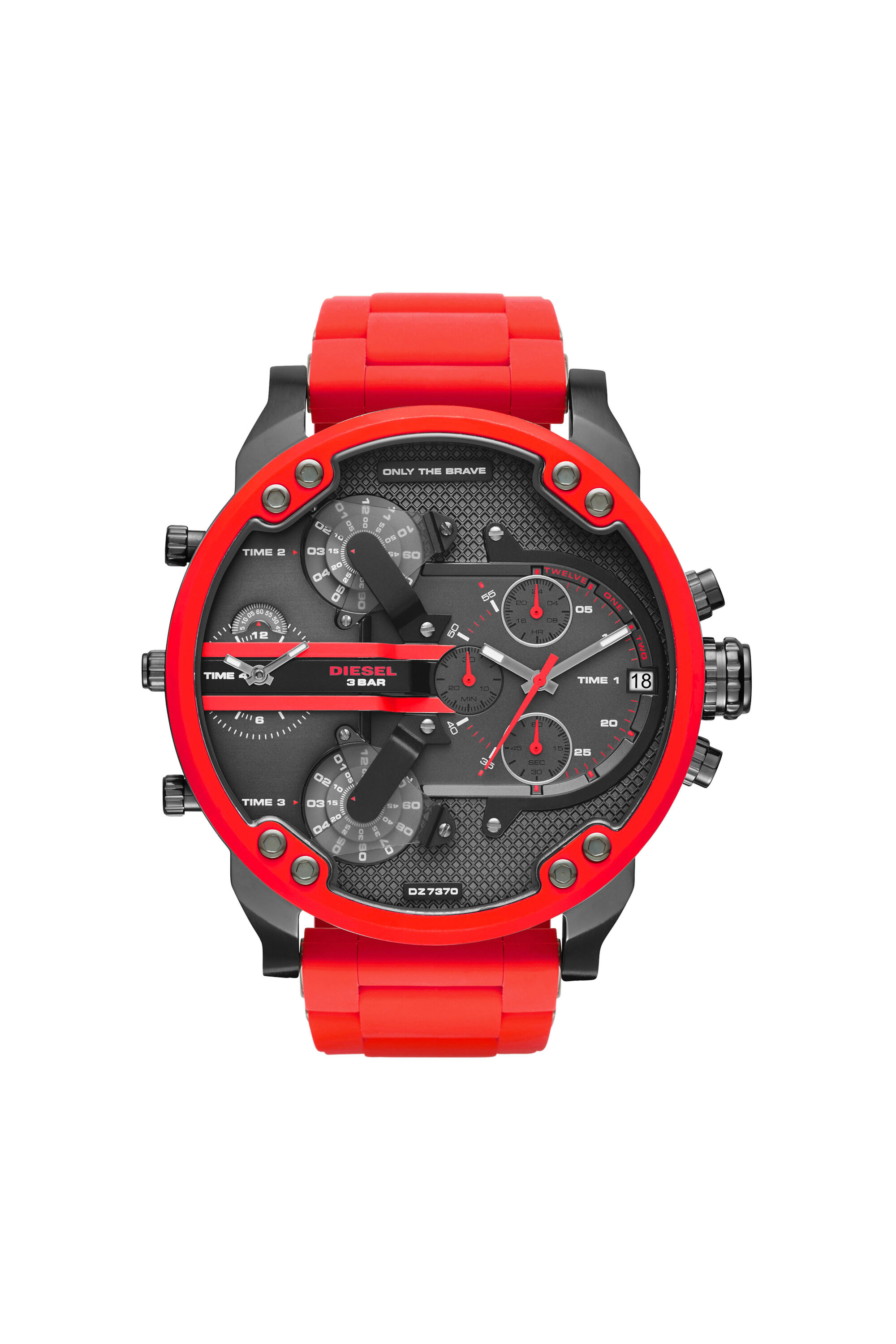 DZ7370 Man Mr. Daddy 2.0 red metal watch 55 mm Diesel