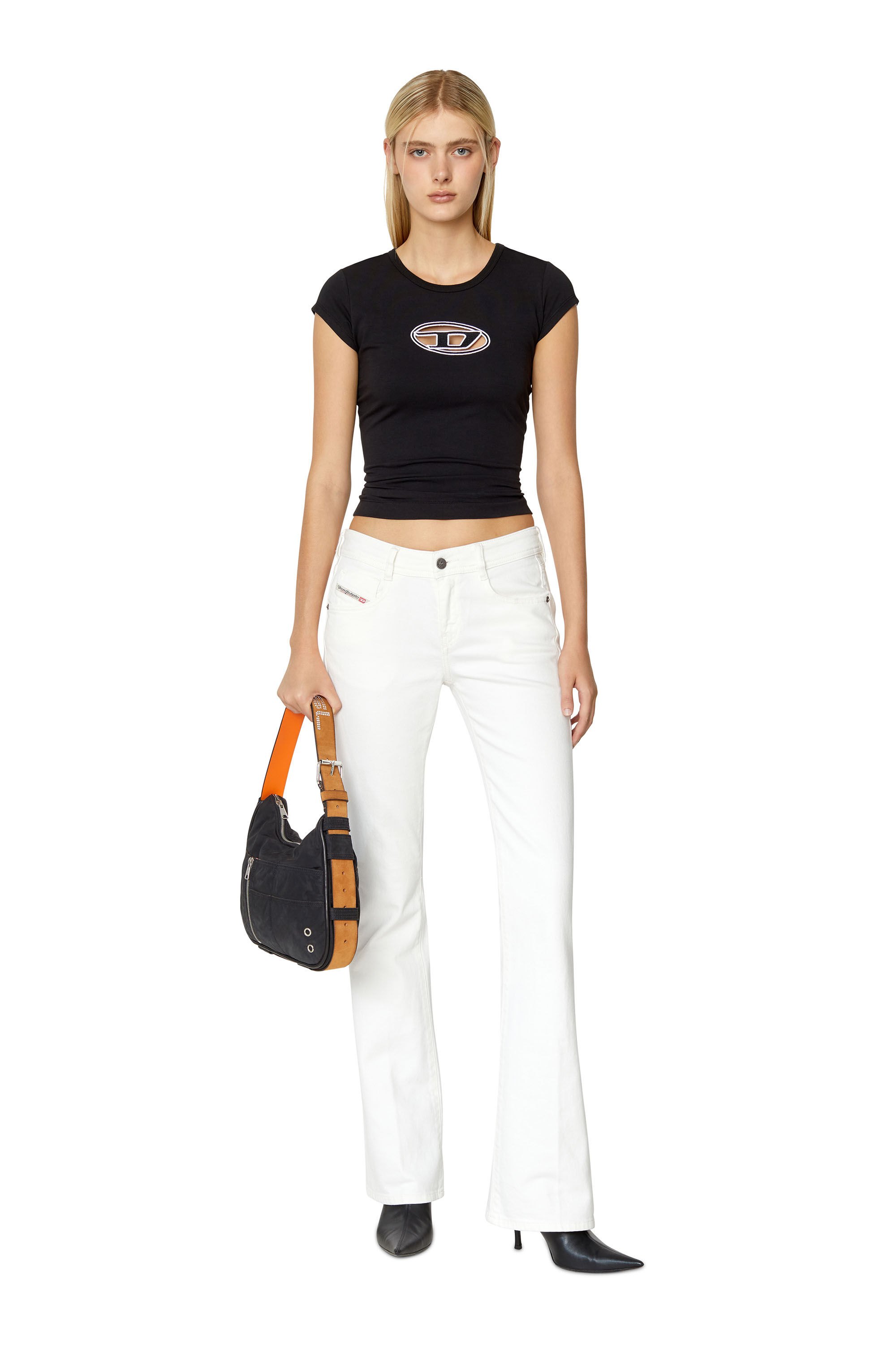 Diesel - 1969 D-Ebbey 09D63 Bootcut and Flare Jeans, White - Image 1