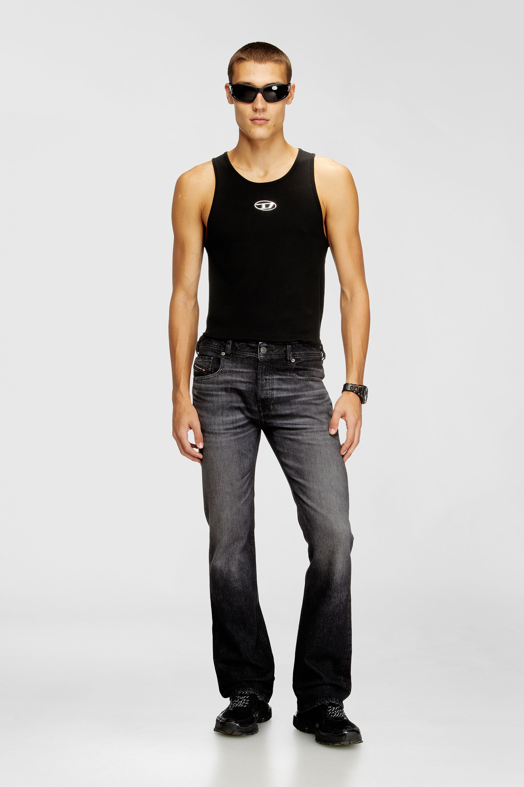 Diesel - Man's Bootcut Jeans 2007 Zatiny 09N48, Black/Dark grey - 1