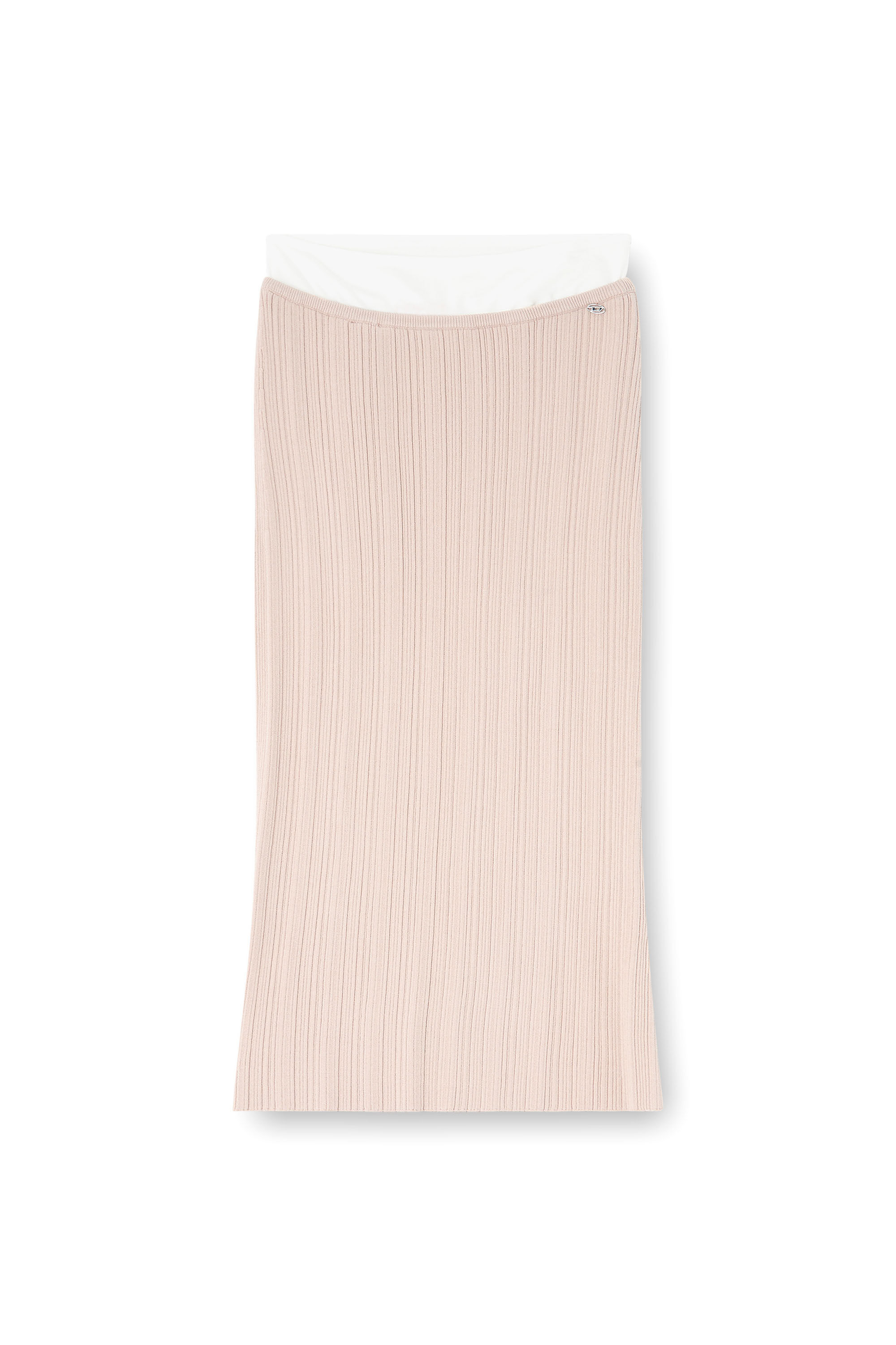 Diesel - M-ZINIA, Woman's Ribbed knit skirt with contrast waistband in null - 2