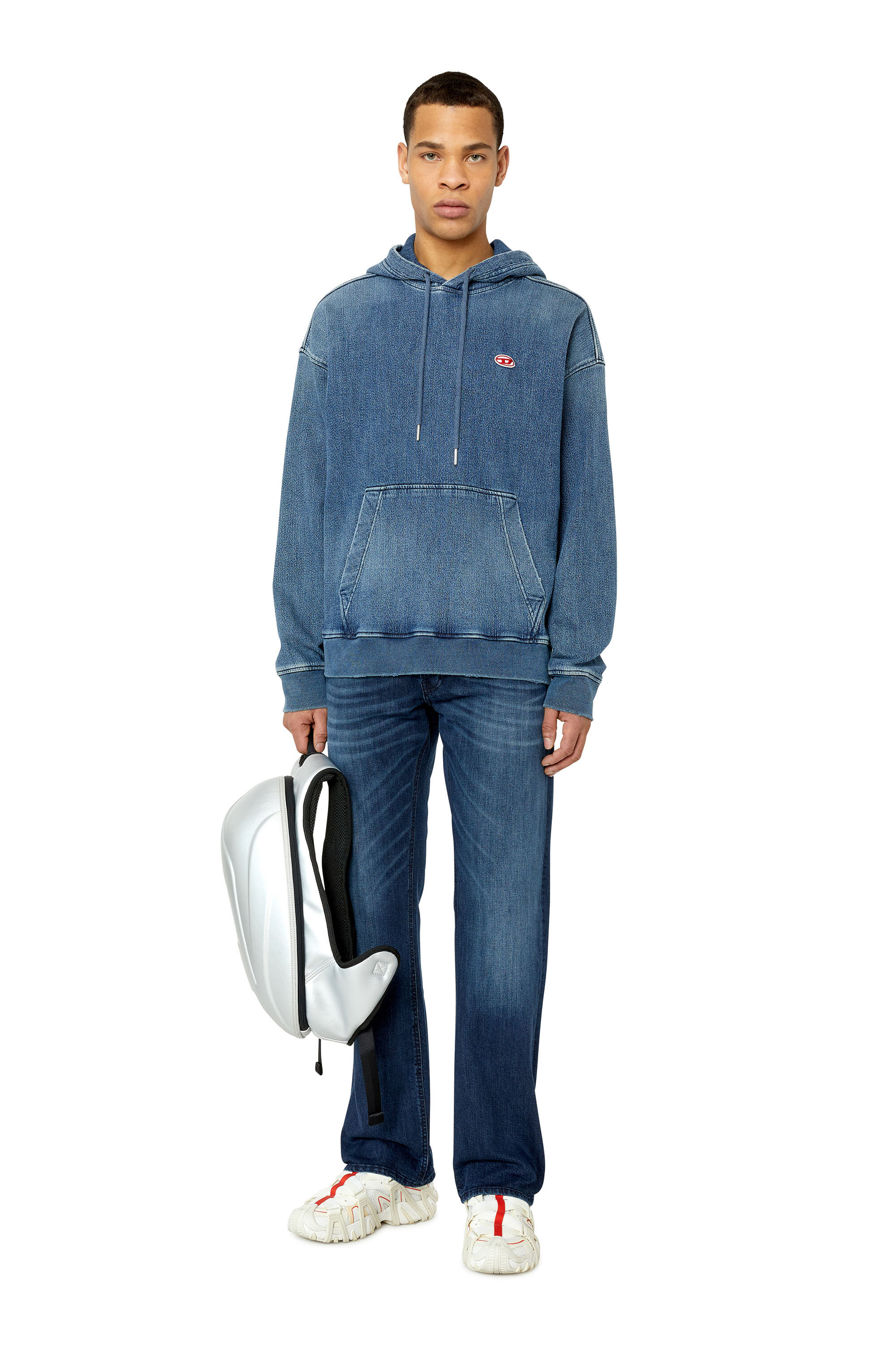 Diesel - Straight Jeans 1985 Larkee E195W, Dark Blue - Image 1