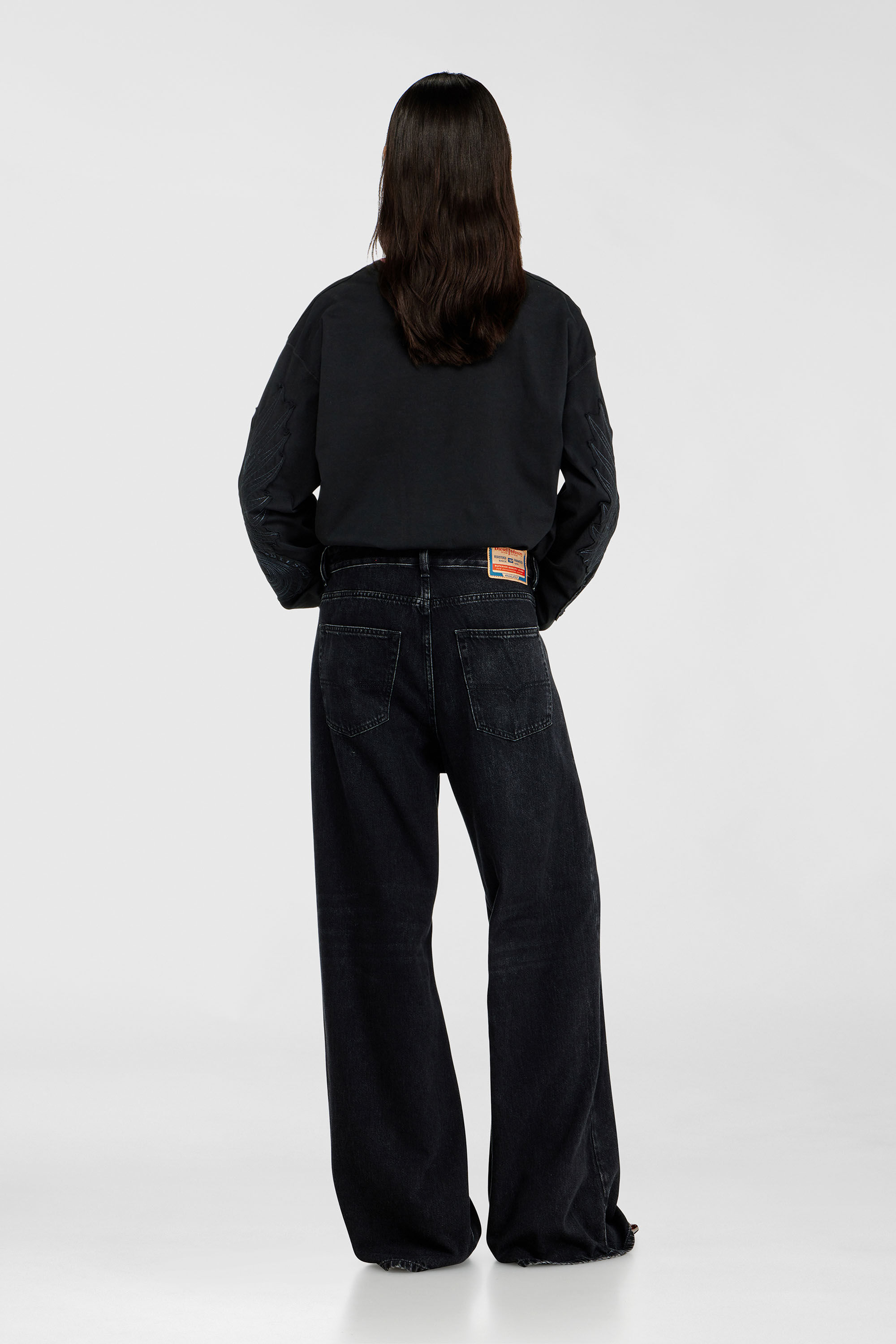 Diesel - Unisex's Relaxed Jeans 1996 D-Sire 09P09, Black/Dark grey - 3