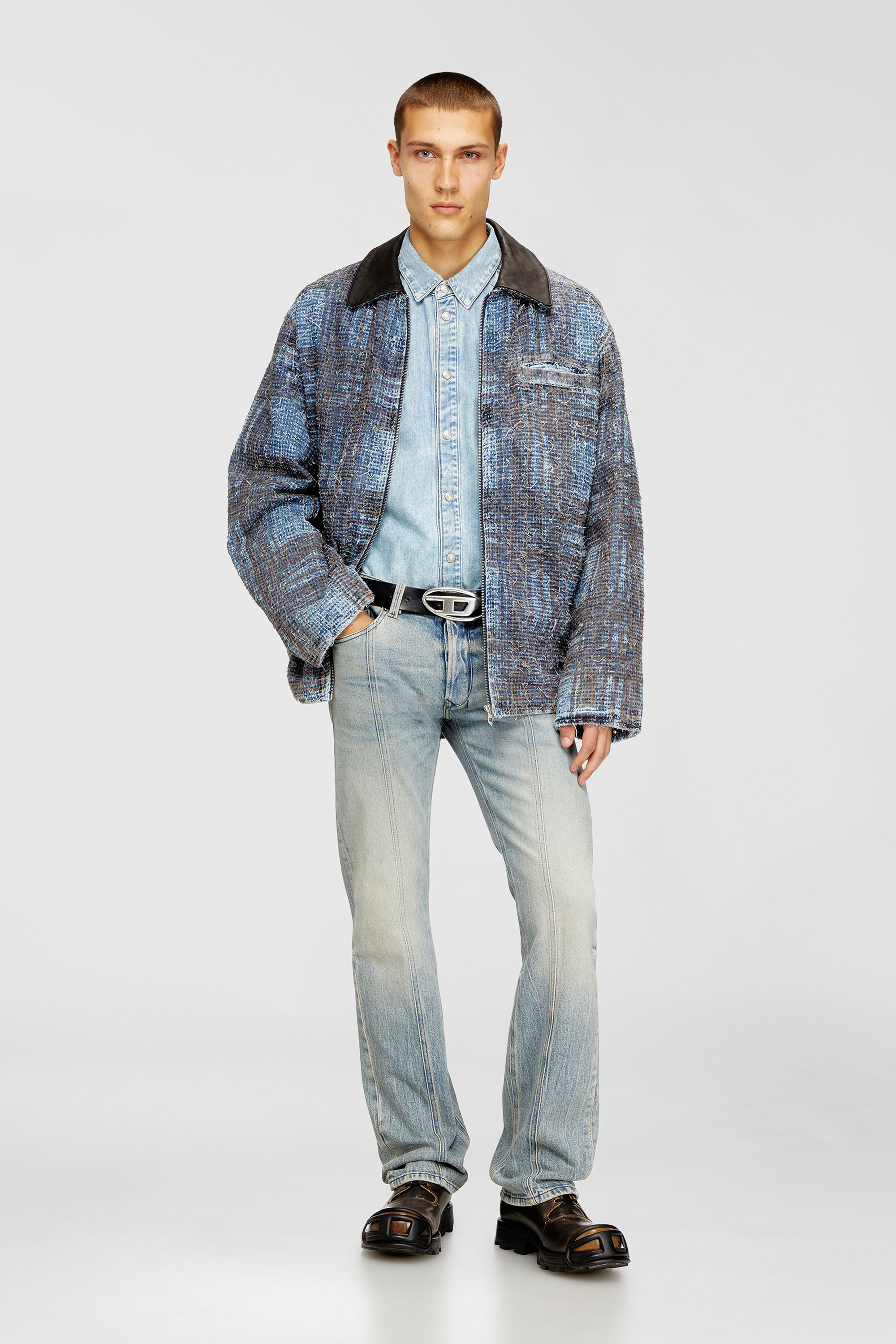 Diesel - Man's Regular Jeans 1985 Larkee 09N55, Light Blue - 1