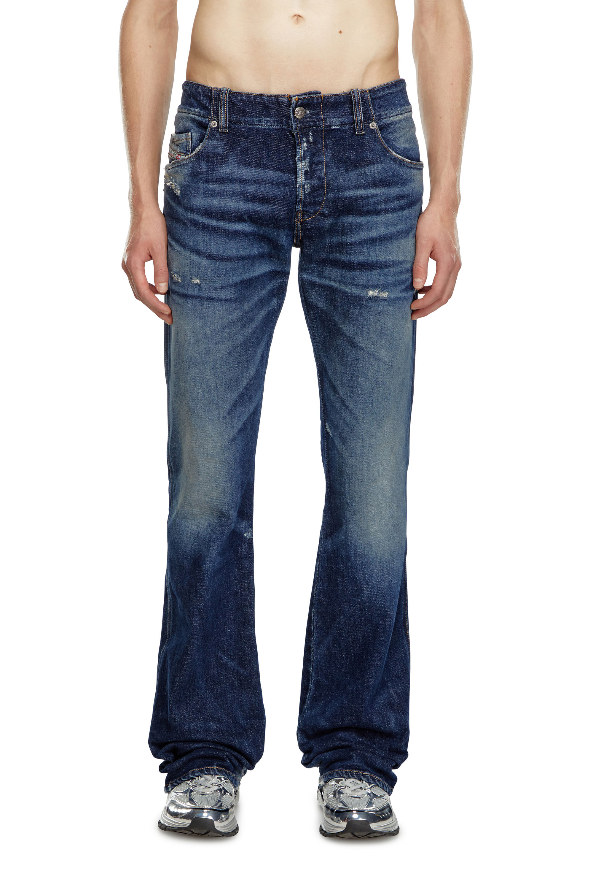 Diesel - Man's Bootcut Jeans D-Backler 09J56, Dark Blue - 3