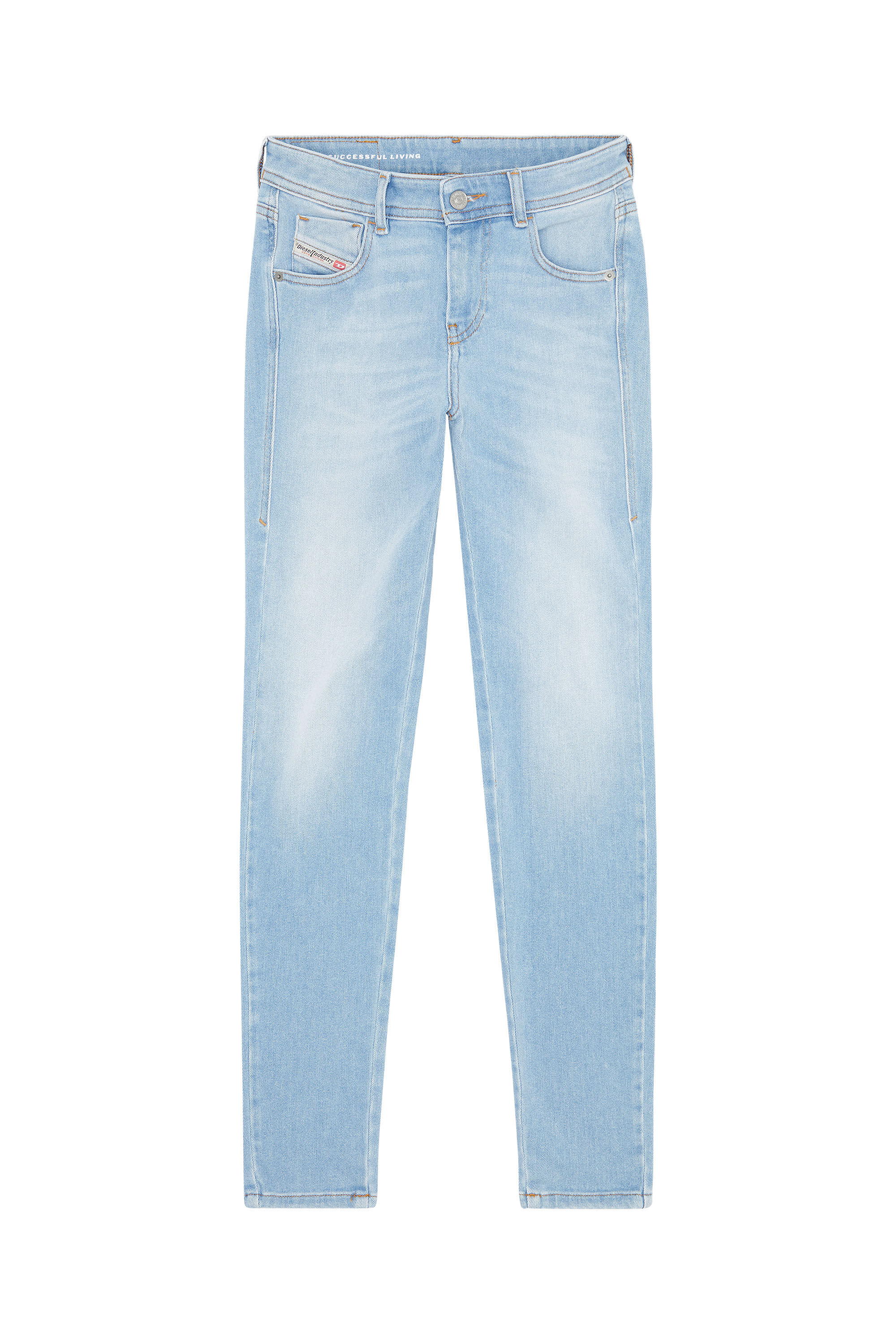 Diesel - 2017 Slandy 09E76 Super skinny Jeans, Light Blue - Image 2