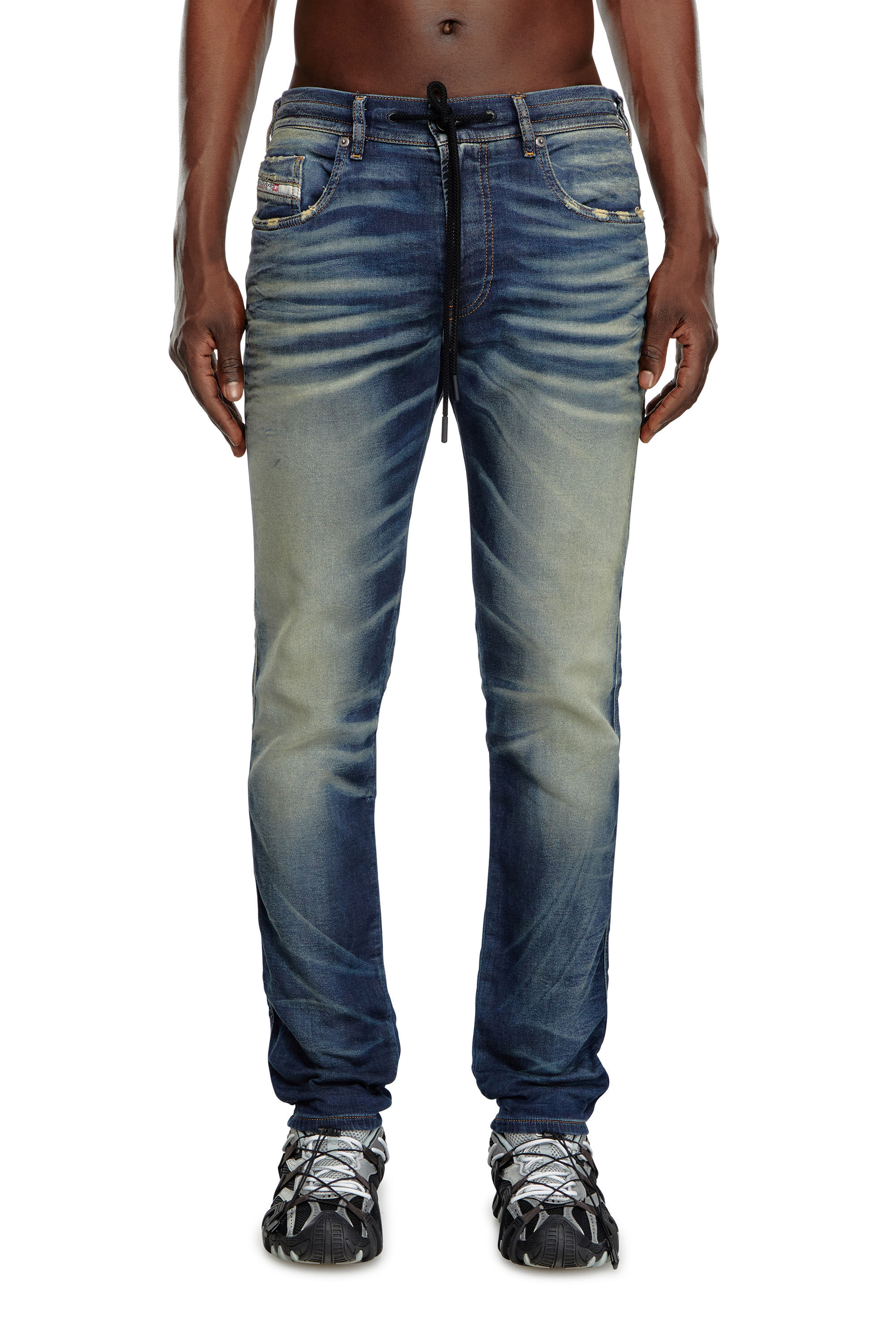 Diesel - Man Slim 2060 D-Strukt Joggjeans® 068MH, Dark Blue - Image 3