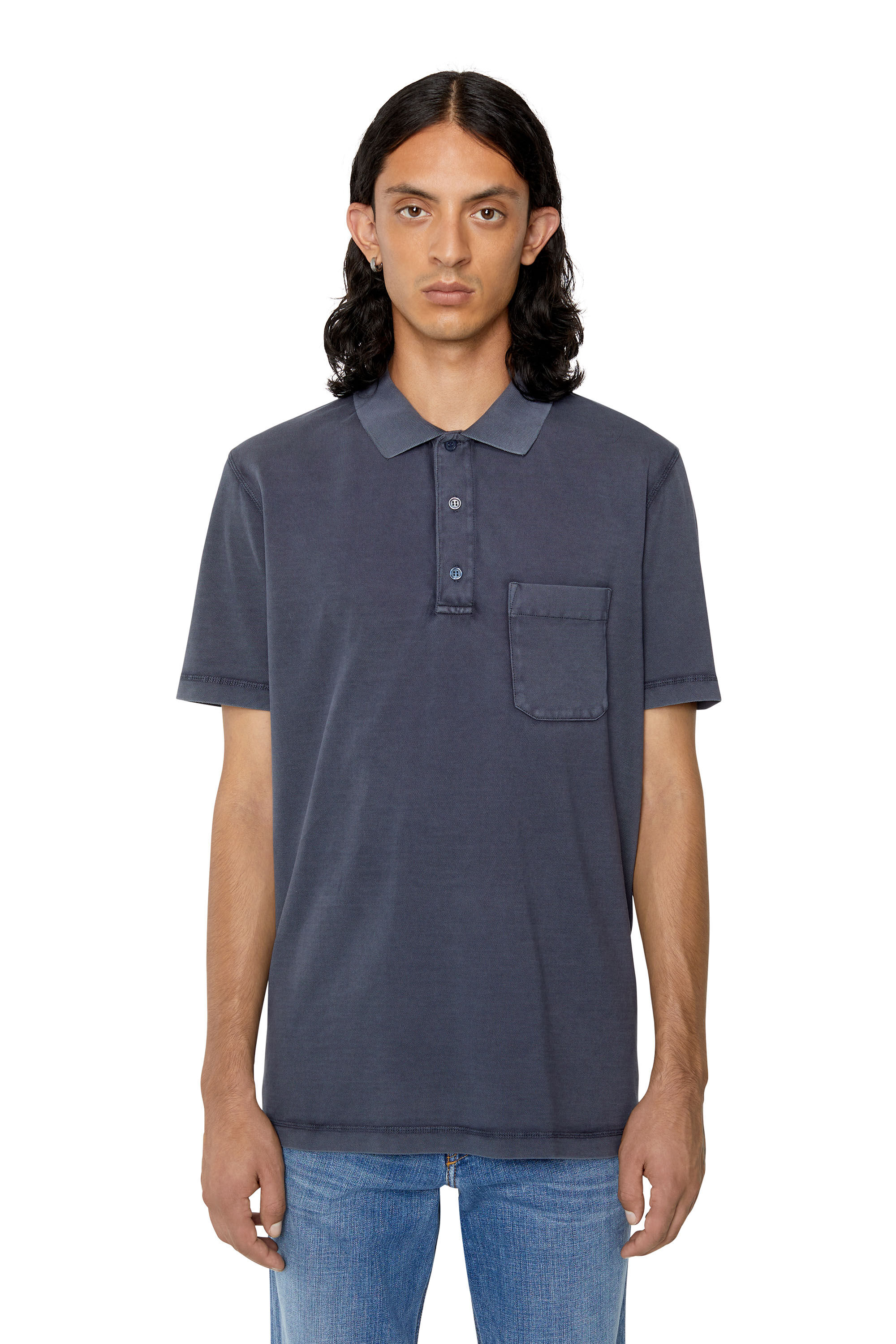 Diesel - T-POLO-WORKY-DOV-PE, Dark Blue - Image 3