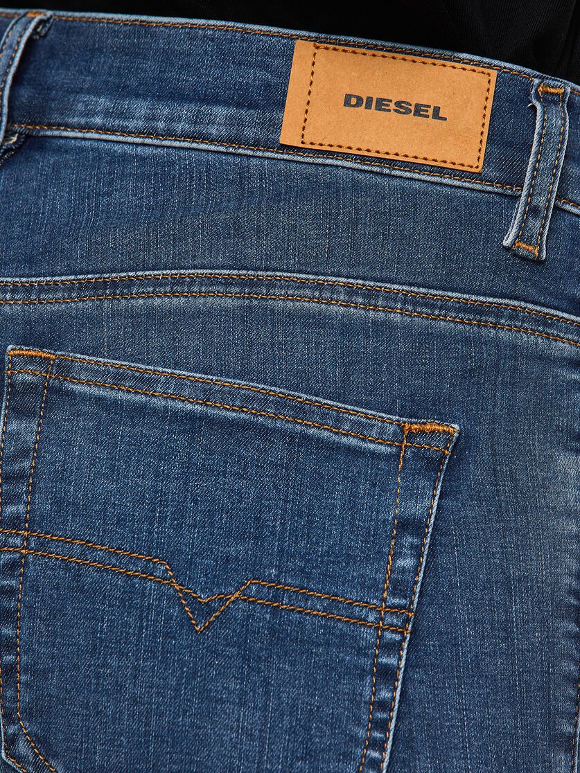 D-ROISIN 085AB Women: Super skinny Medium blue Jeans | Diesel