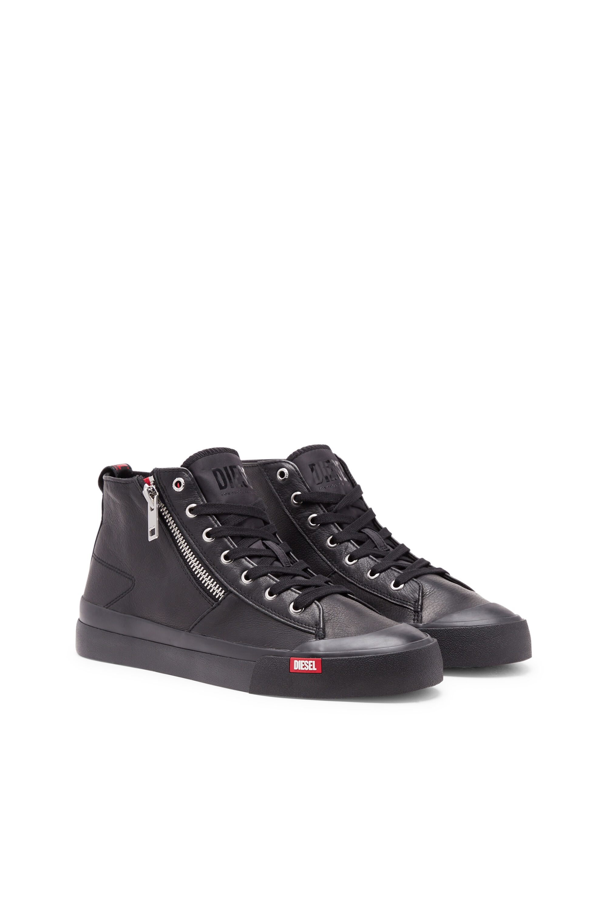 初売り初売り Men's leather premium in sneakers Zip-High-top S-Athos スタイリング剤