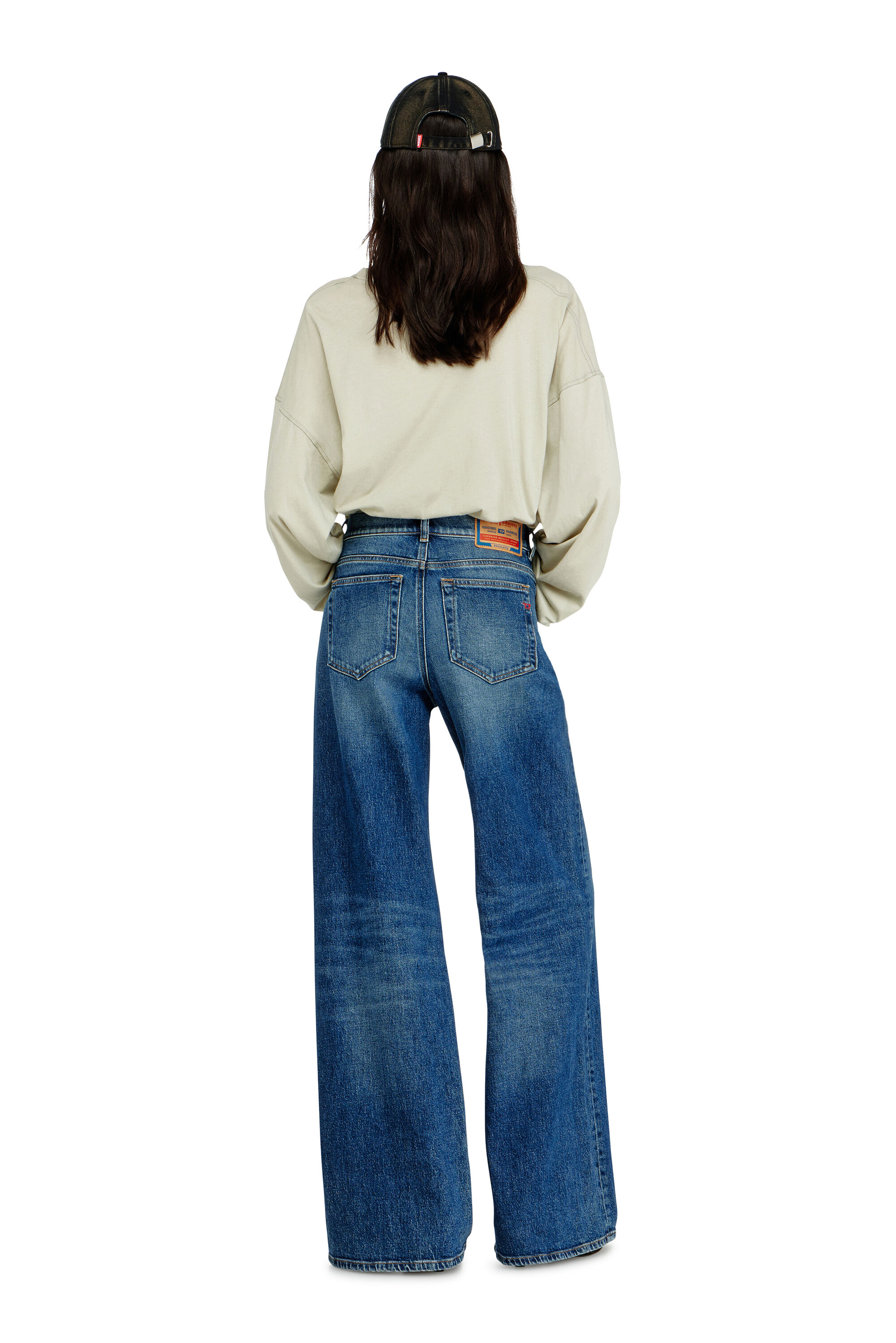 Women's Flare Jeans | Regular Waist 1978 D-Akemi | Medium blue