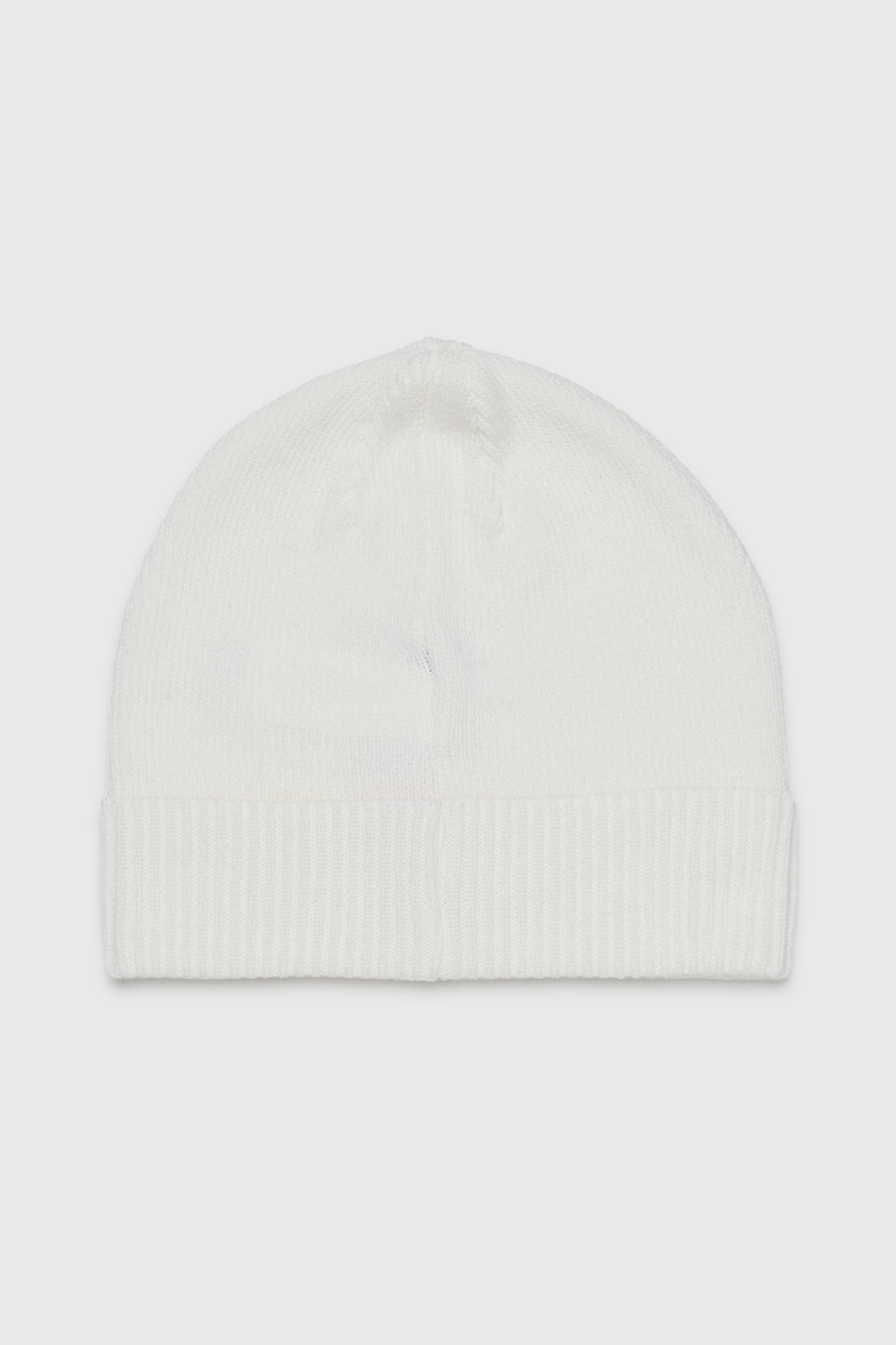 Diesel - FBAND, Unisex's Wool-blend beanie with logo in White - 2