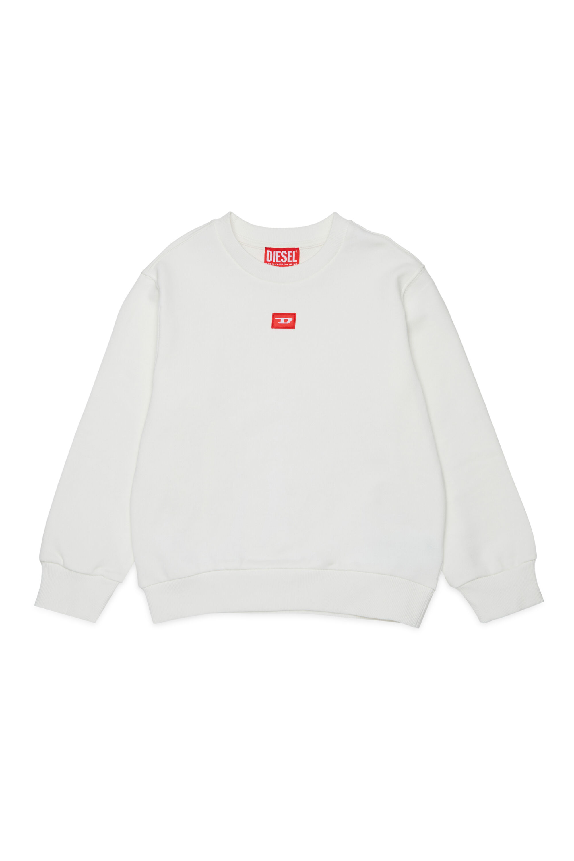 Diesel - SXGIN OVER, Unisex's Sweatshirt small logo patch in White - 1
