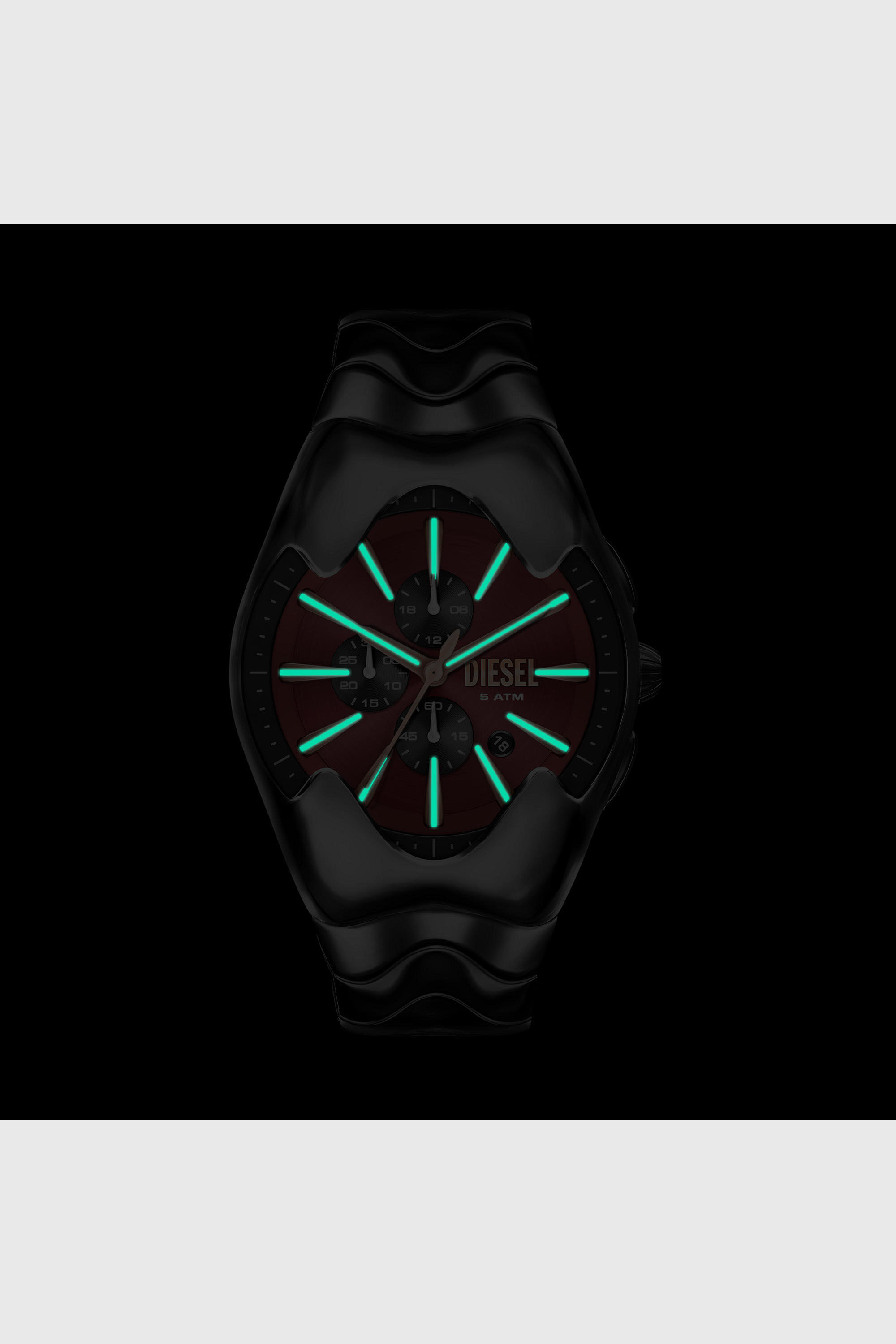 Diesel - DZ4713 WATCH, Man's Mercurial gunmetal stainless steel watch in Black - 6