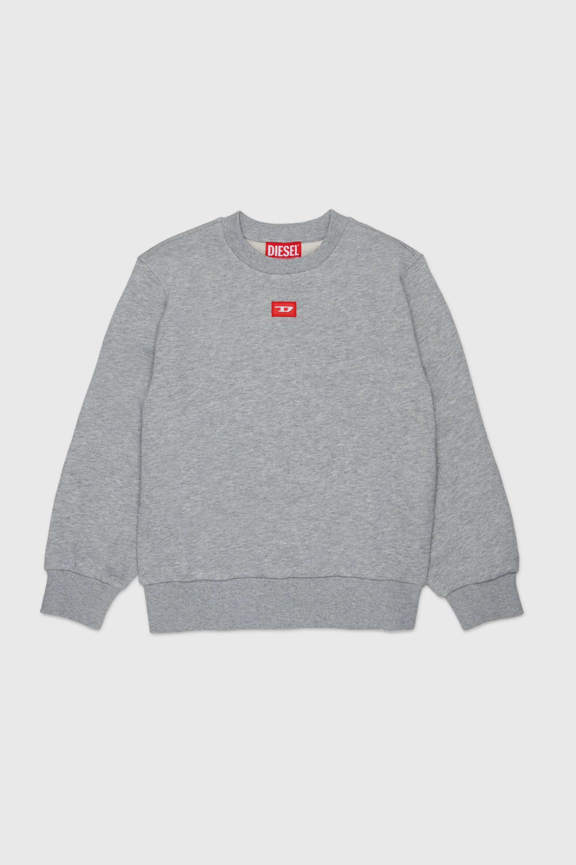 Diesel - SXGIN OVER, Unisex's Sweatshirt small logo patch in Grey - 1
