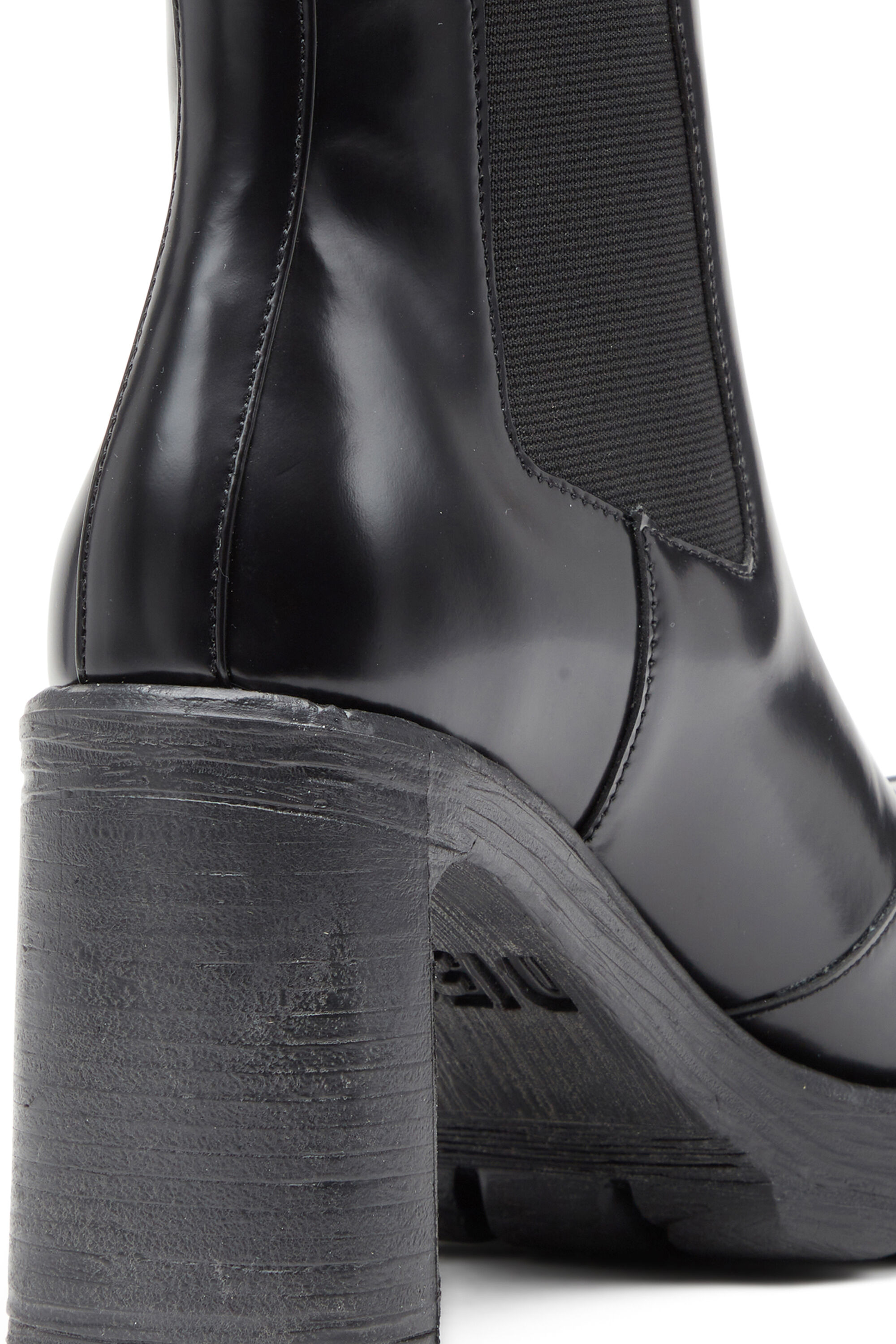 Diesel - D-HAMMER CH D W, Woman's D-Hammer-High-heel boots with Oval D plaque in Black - 5